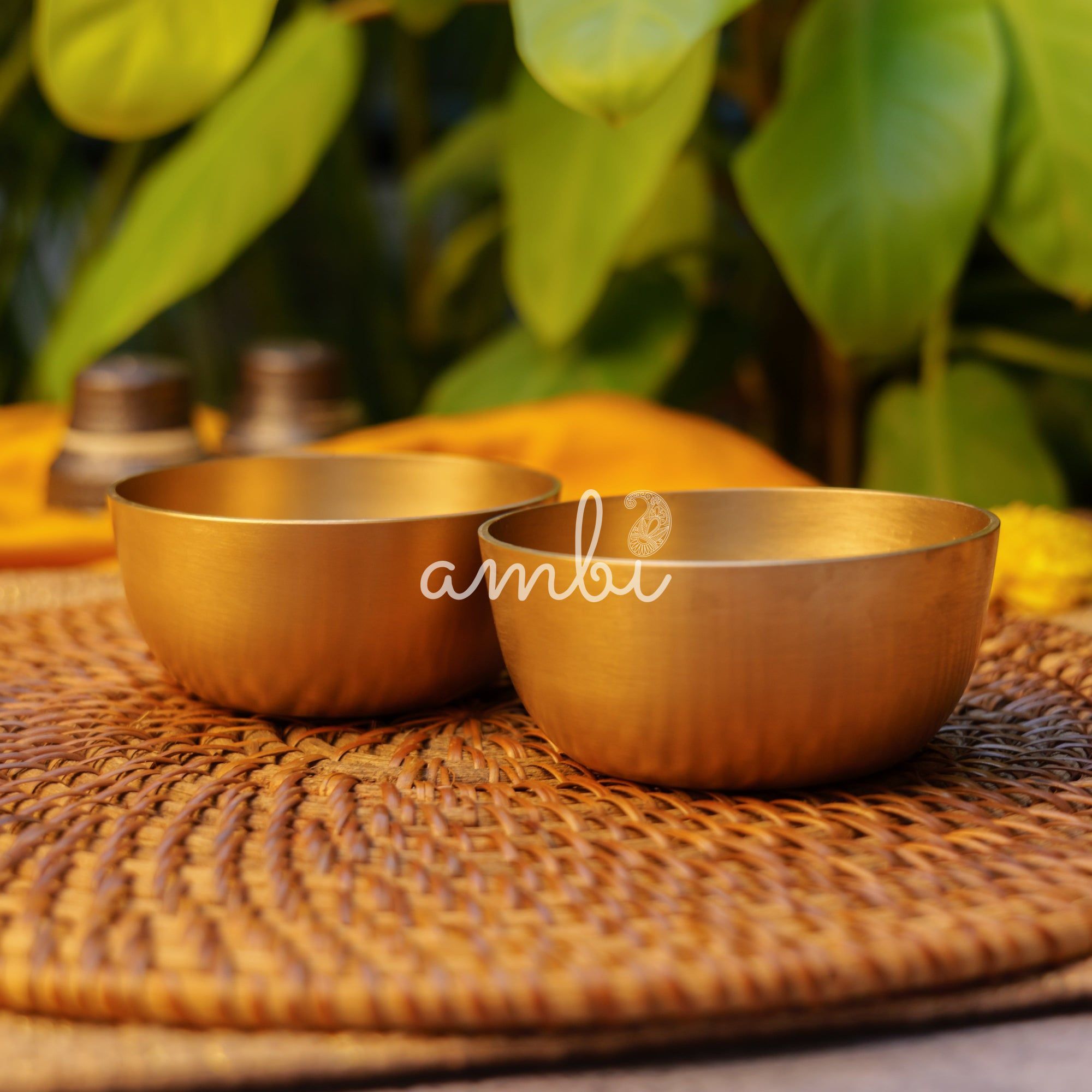 Pure 100% Lead Free Kansa Sparrow Hand Painted Finish Bowl 3.5 inch - 170 ML