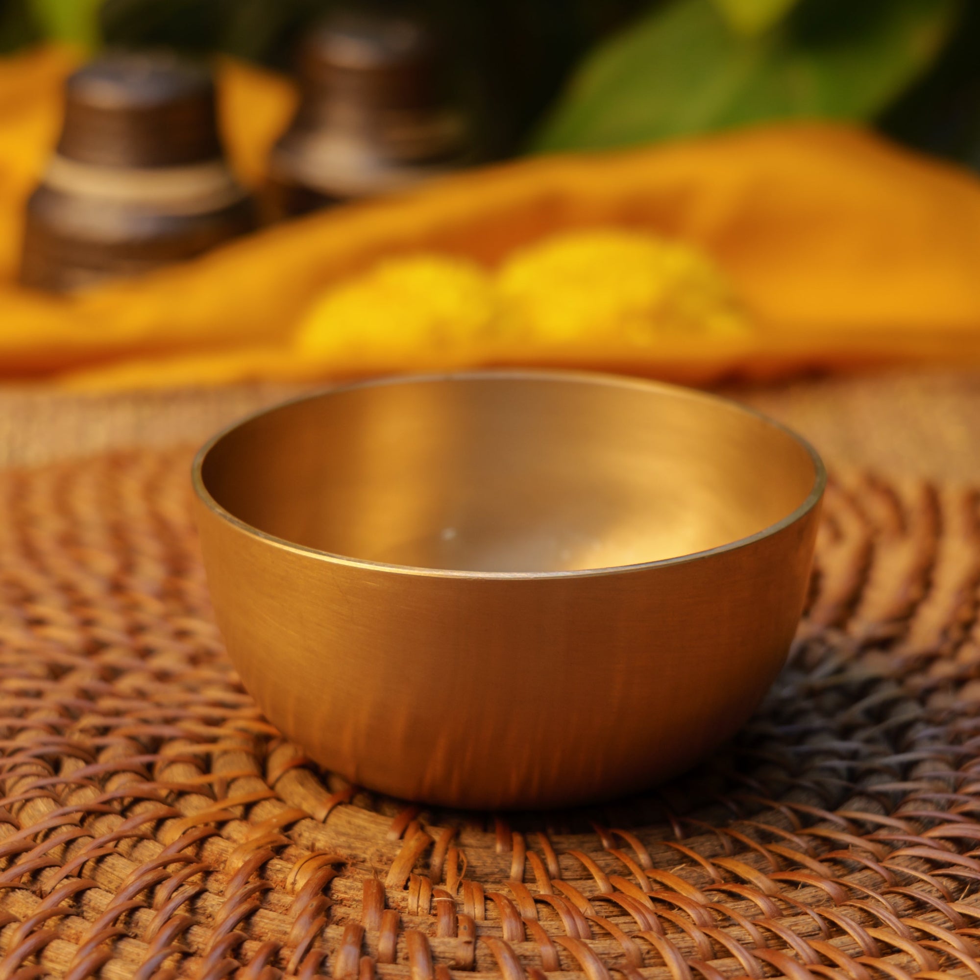Pure 100% Lead Free Kansa Sparrow Hand Painted Finish Bowl 3.5 inch - 170 ML