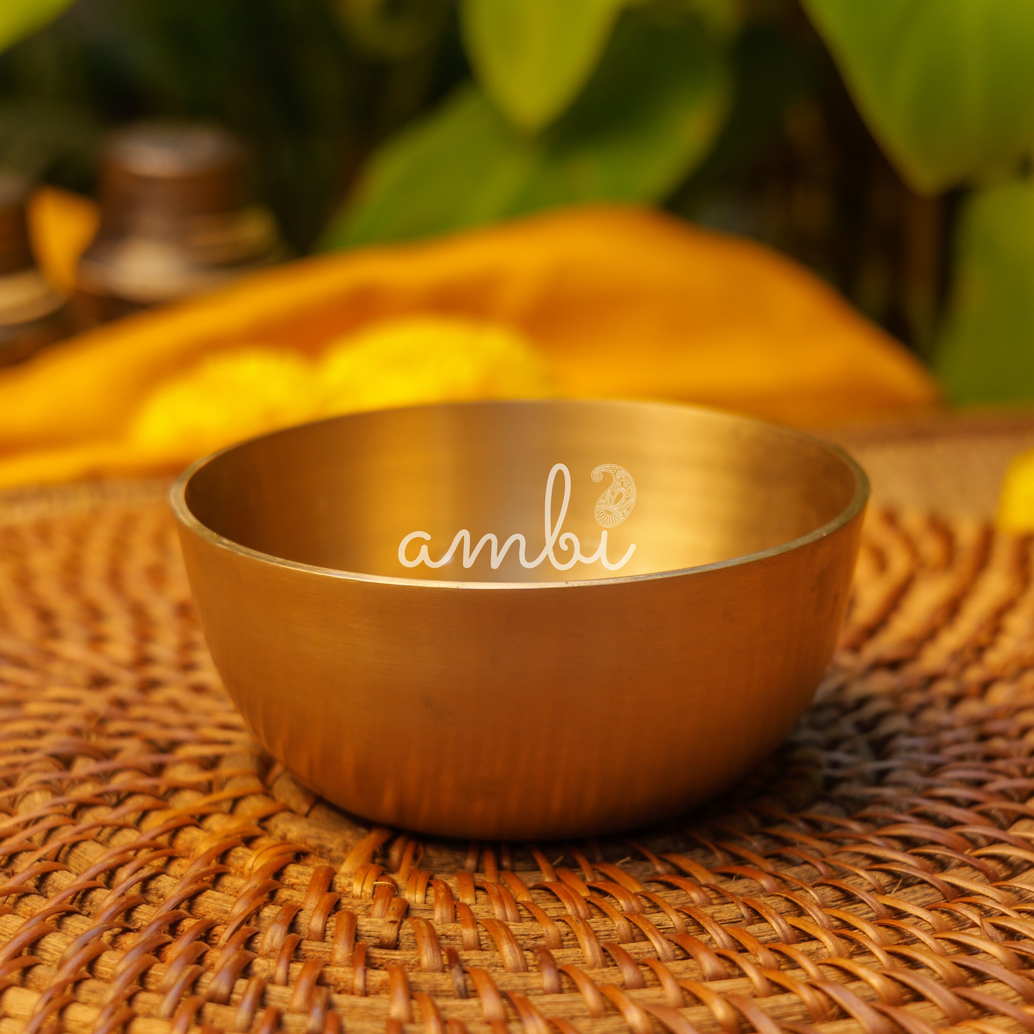 Pure 100% Lead Free Kansa Parrot Hand Painted Finish Medium Bowl 4 Inches - 270 ML