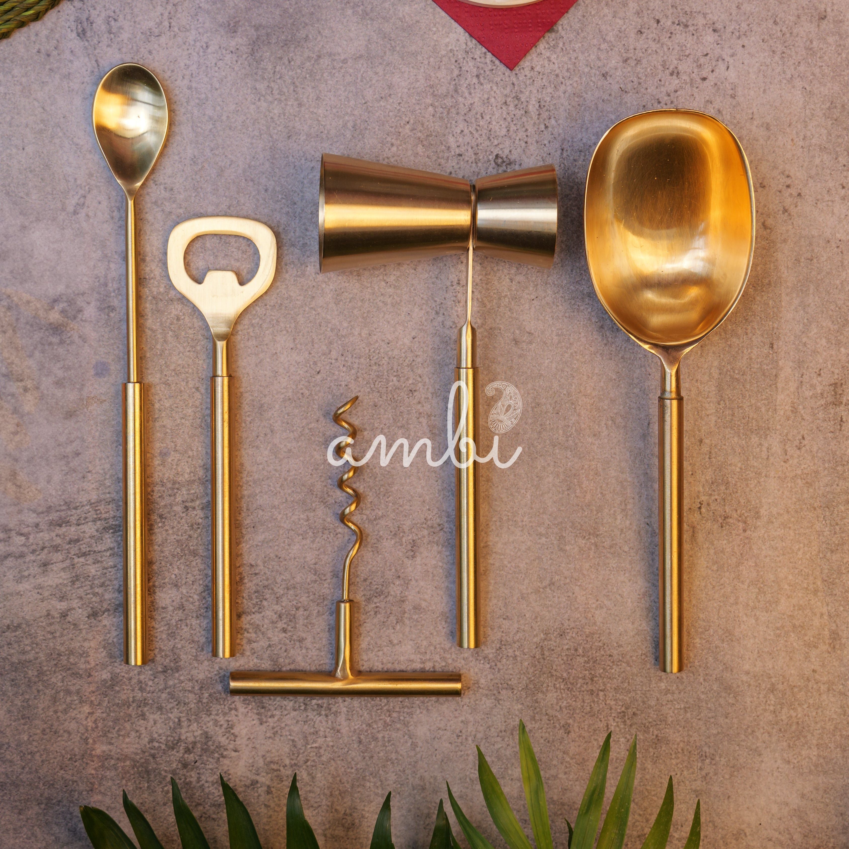 Ambi Pure Brass Luxe Ice Tongs