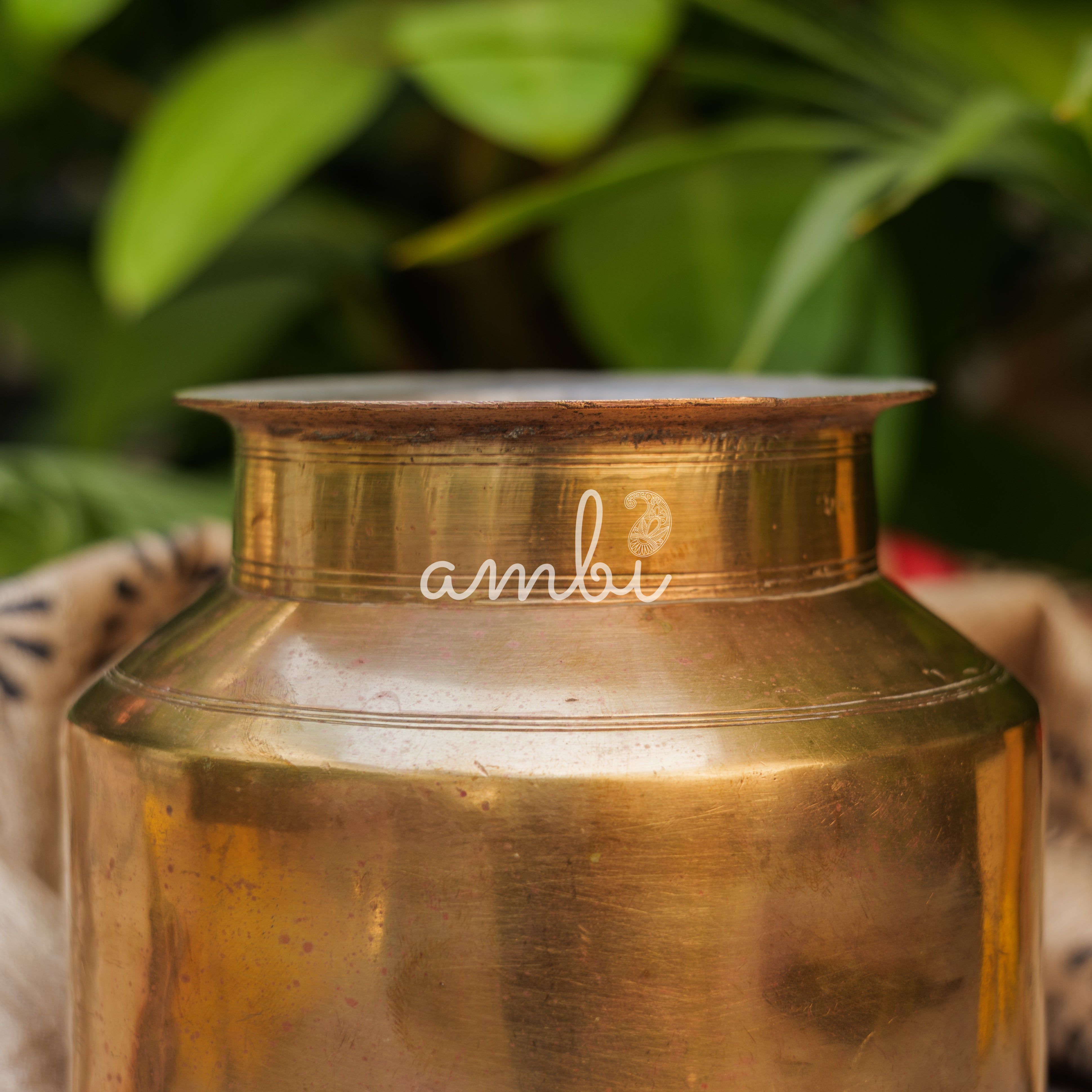 Handcrafted Vintage Conical Brass Vessel / Vase / Lota / Matka