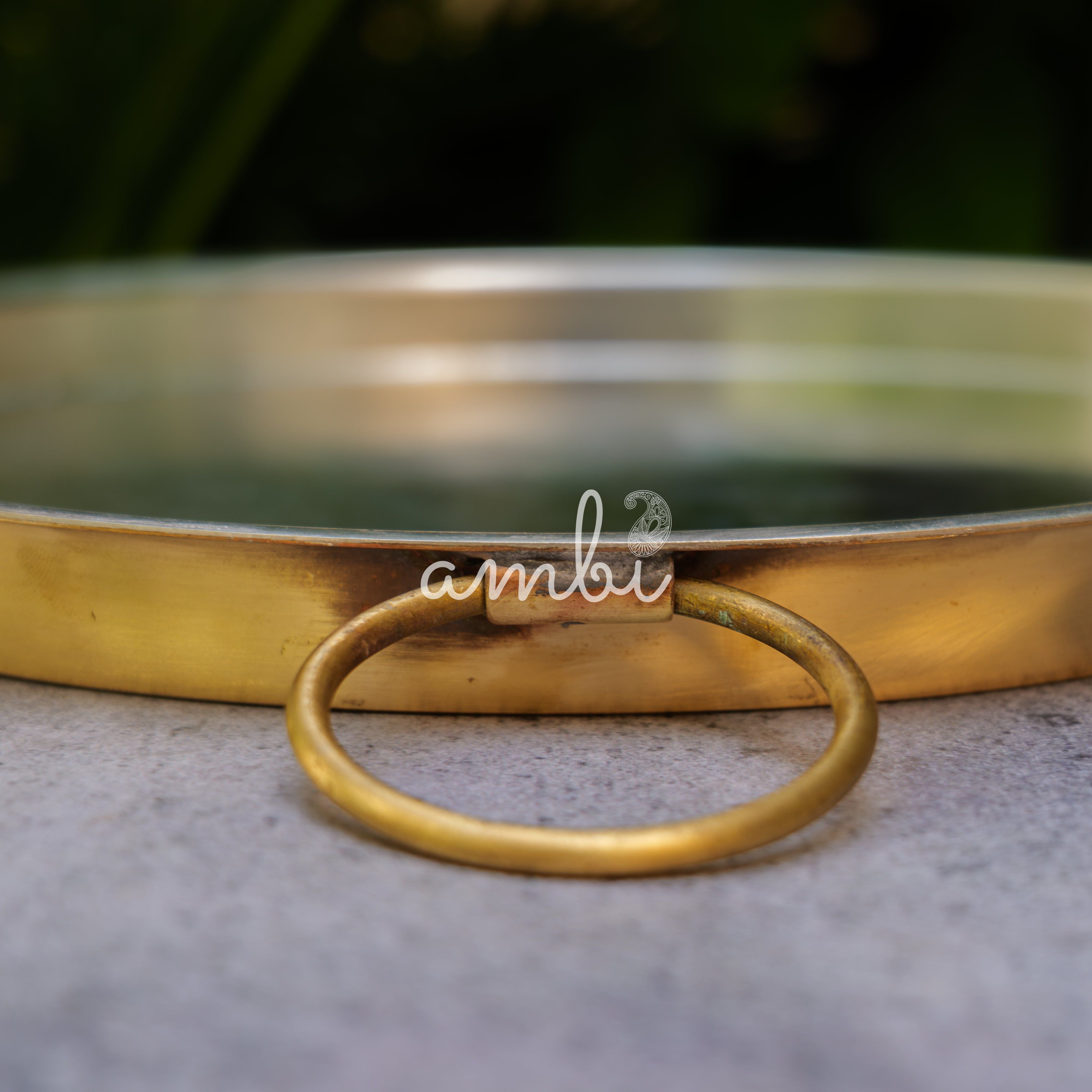 Ambi Pure Brass Dosa Tawa with Tin Coating - 12.5 inches Diameter