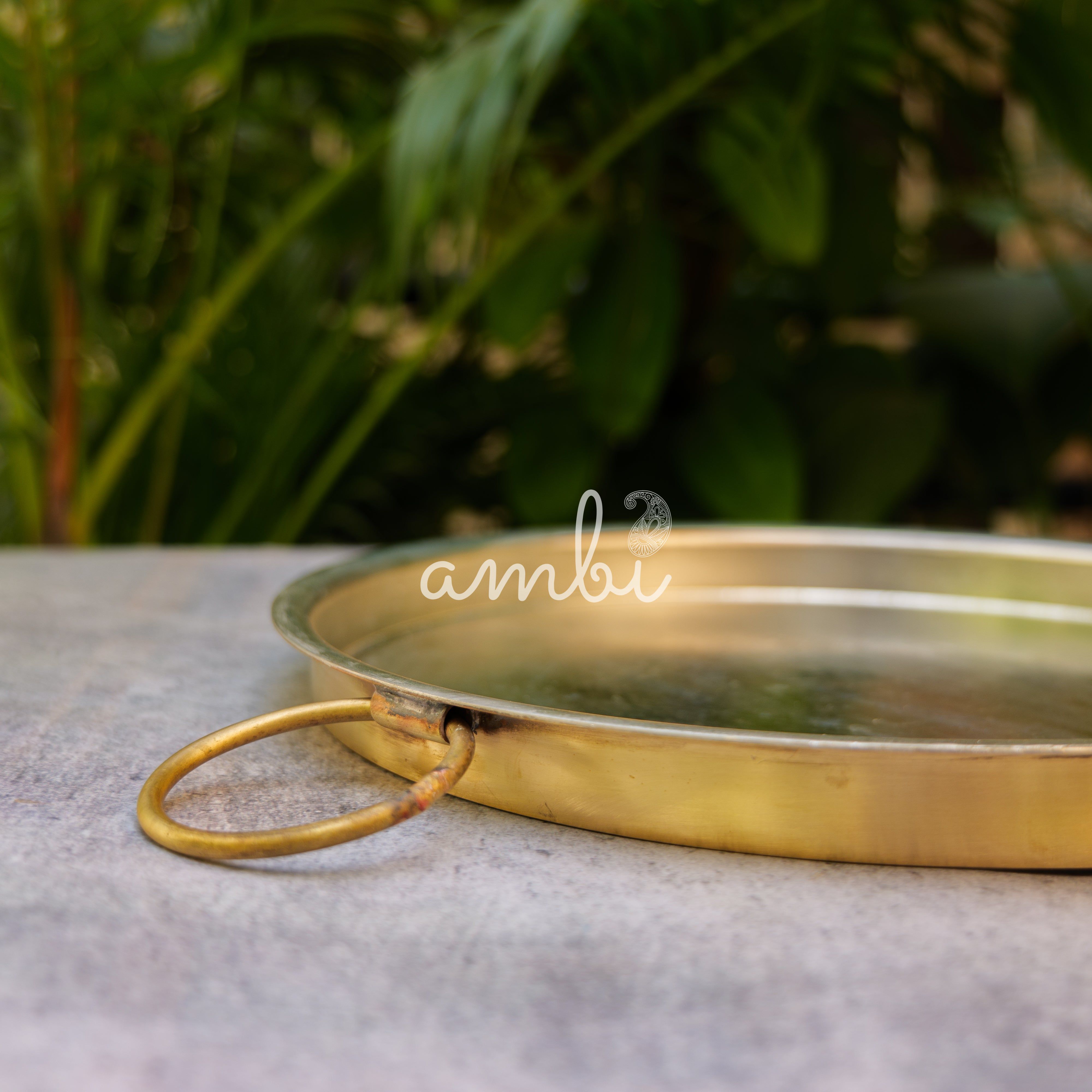 Ambi Pure Brass Dosa Tawa with Tin Coating - 12.5 inches Diameter