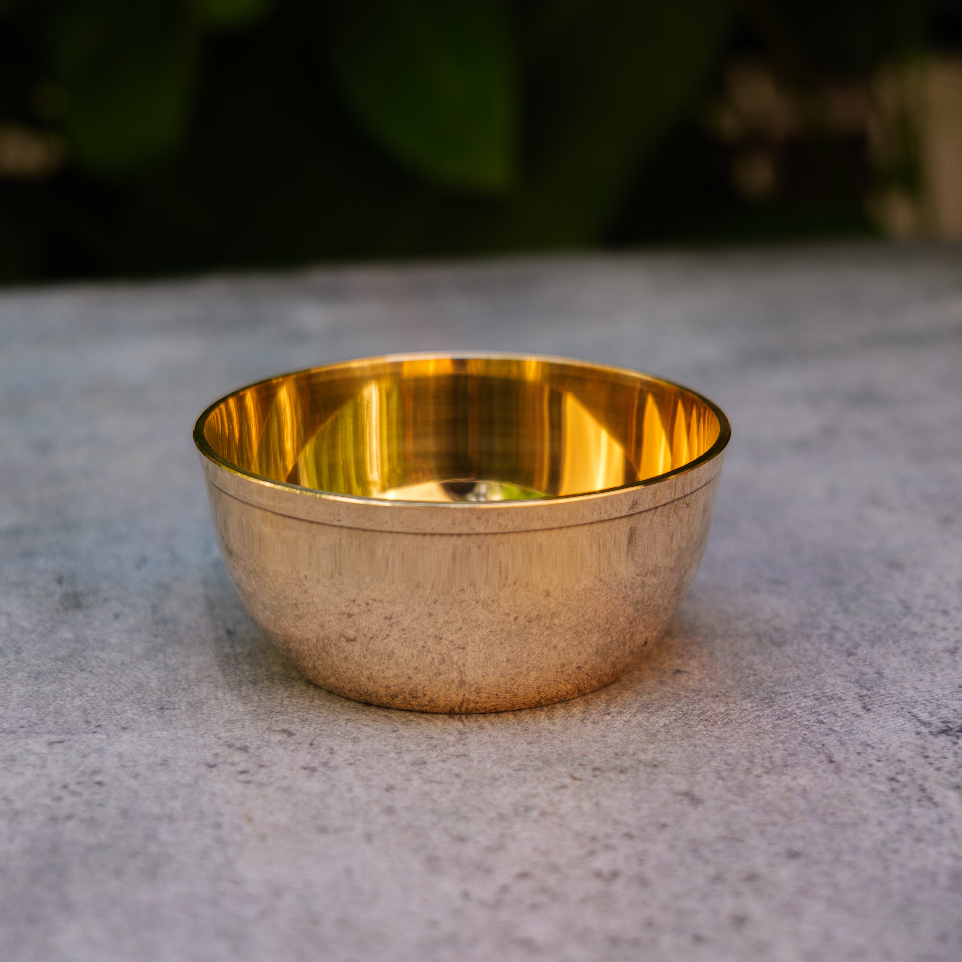 AMBI Lead Free 100% Pure Kansa Small Katori / Bowl - Polished Finish - 3.5 Inches - 165 ML