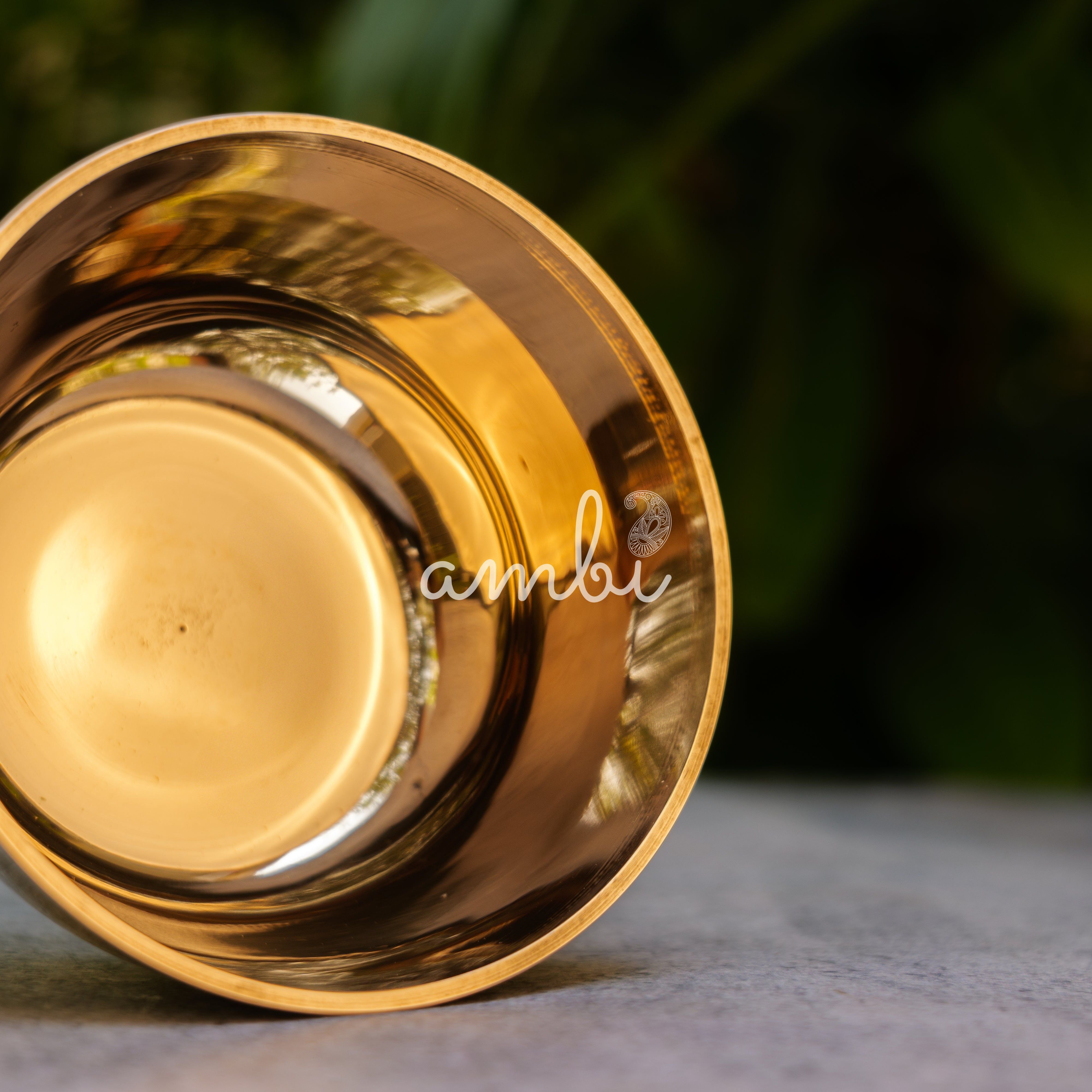 AMBI Lead Free 100% Pure Kansa Small Katori / Bowl - Polished Finish 4 Inches - 260 ML