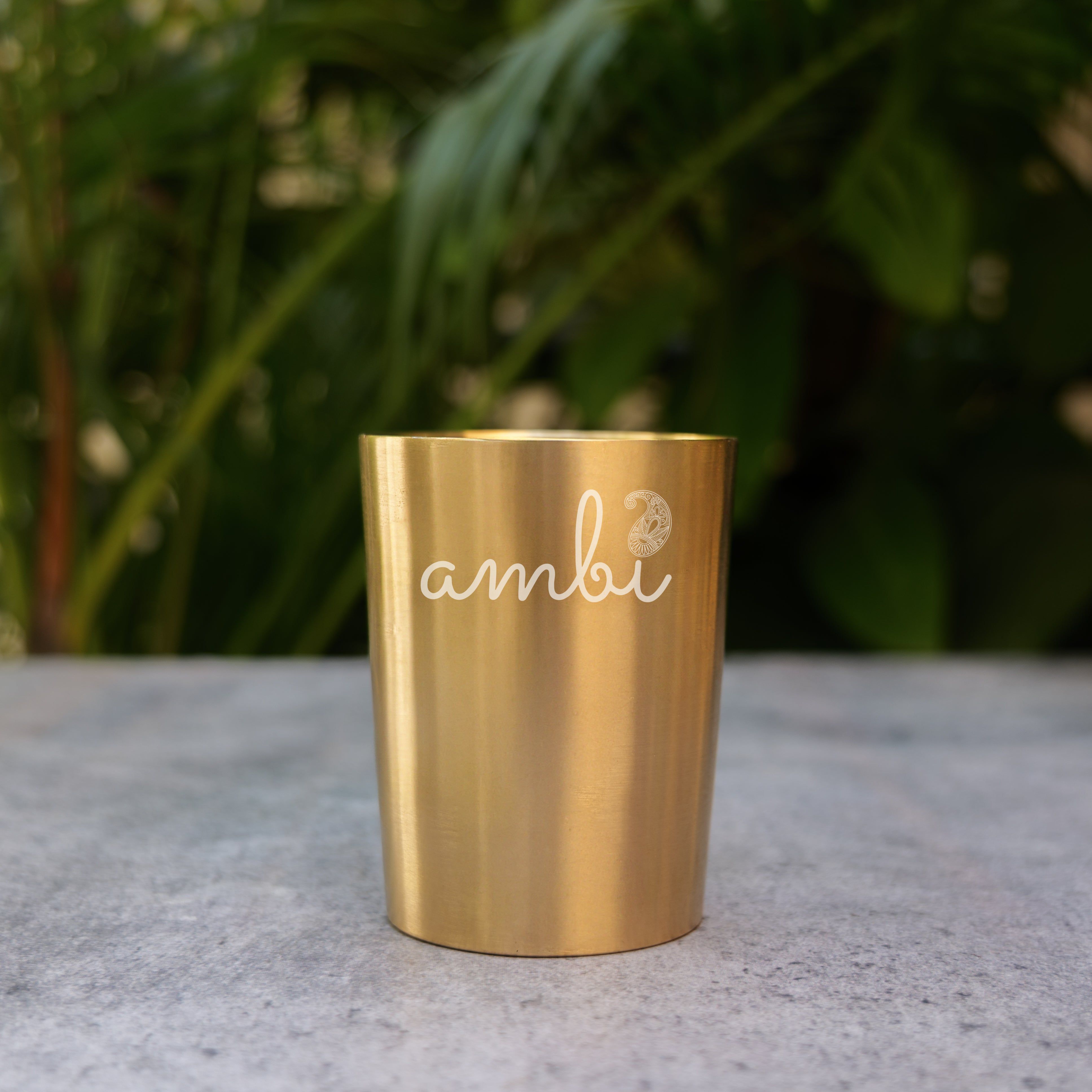 Ambi Pure Brass Thali Set of 6 Original Design - 1.7 kg