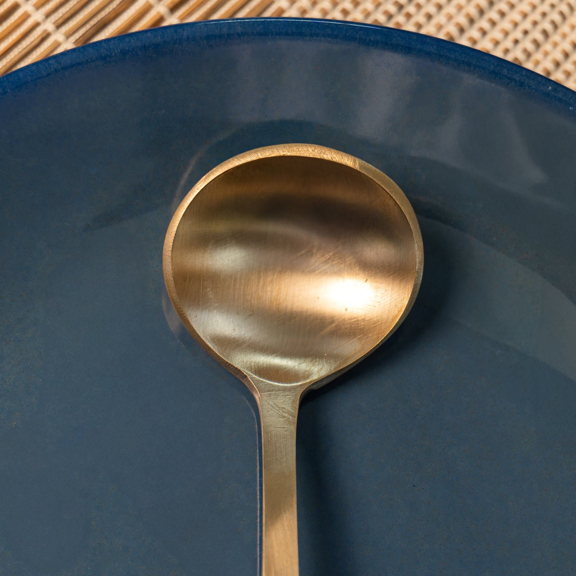 Ambi Lead Free 100% Pure Heavy Kansa Serving Ladle (large)