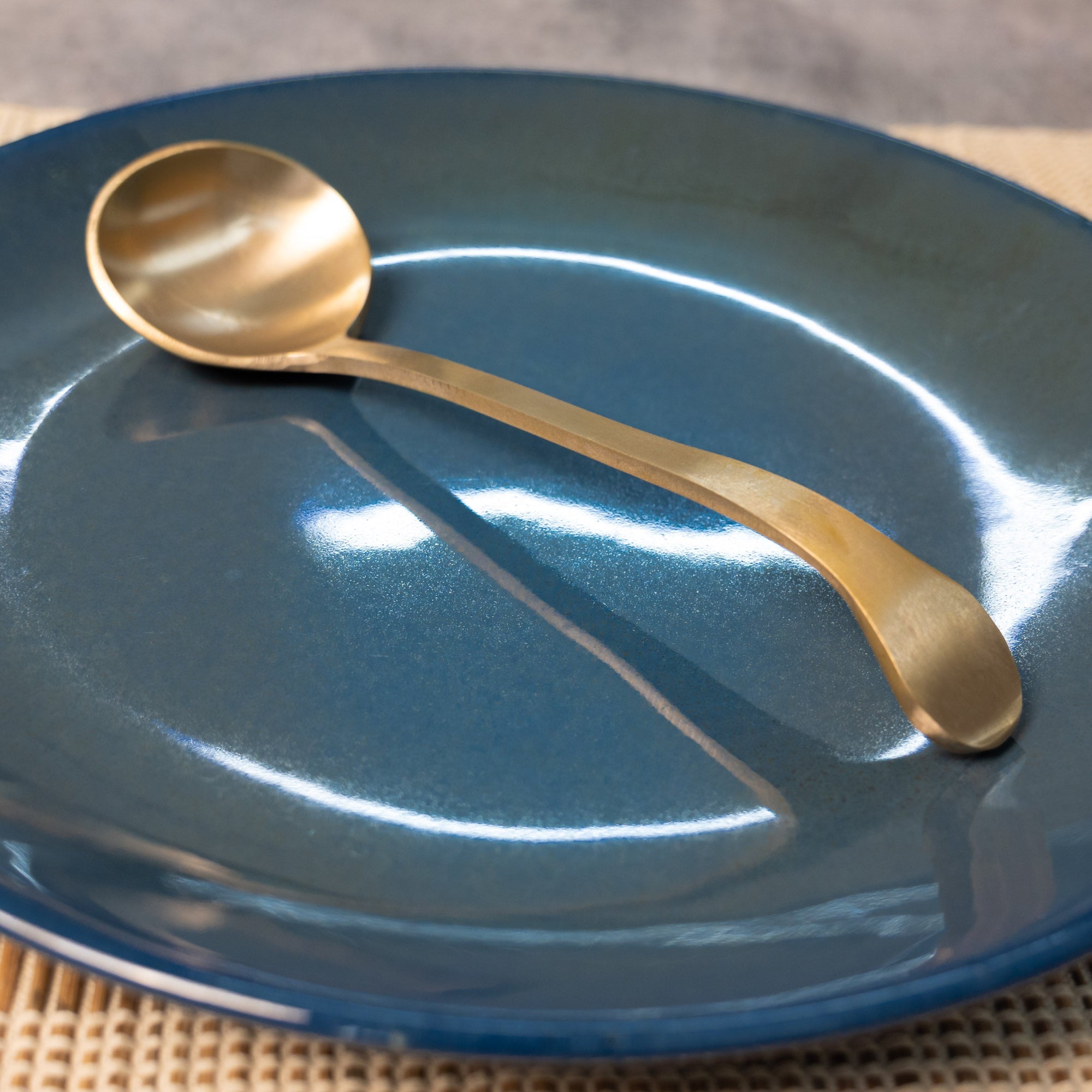 Ambi Lead Free 100% Pure Heavy Kansa Serving Ladle (large)