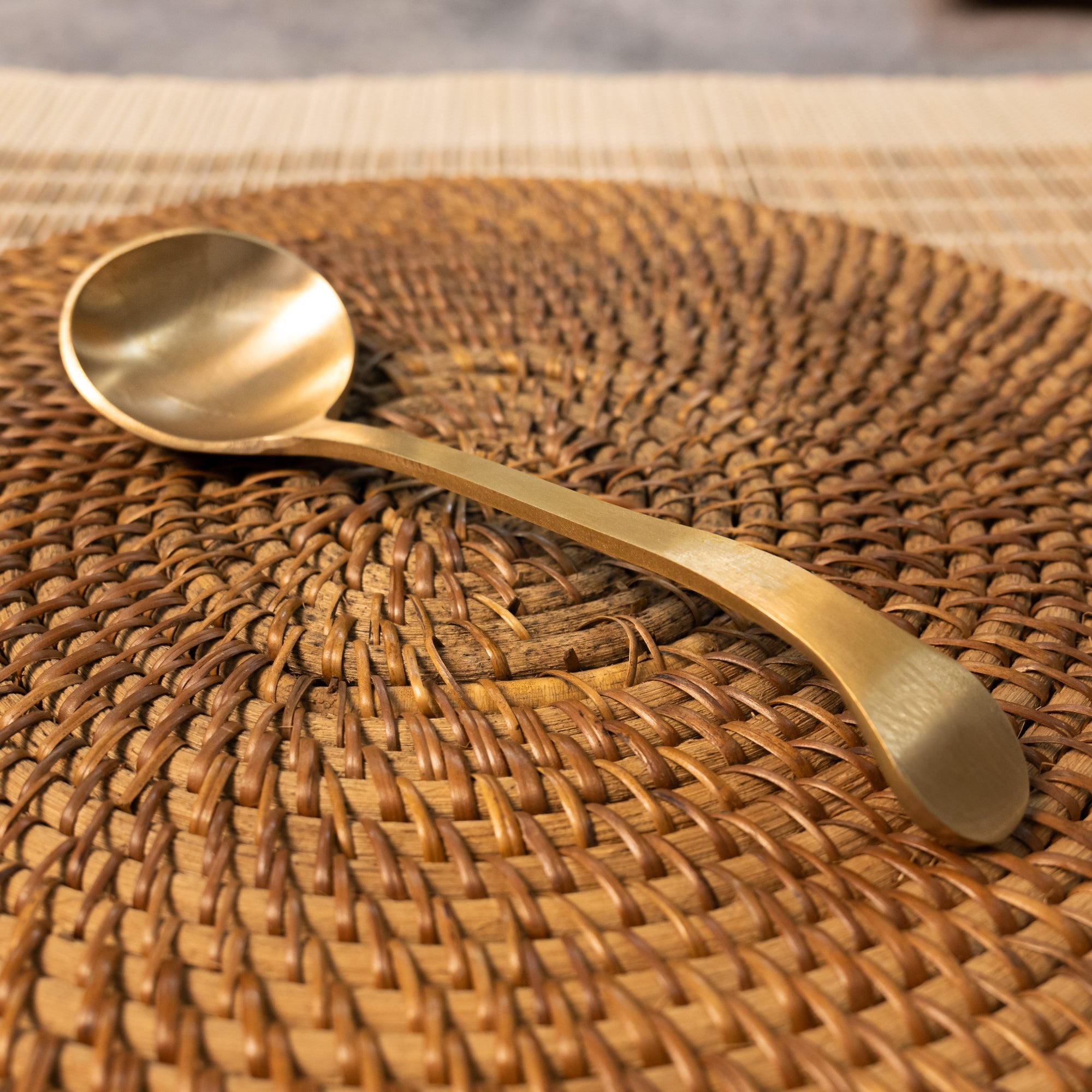 Ambi Lead Free 100% Pure Heavy Kansa Serving Ladle(Small)