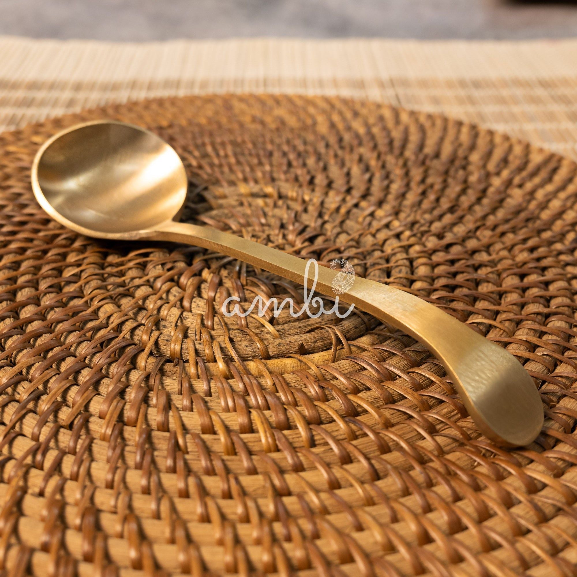 Ambi Lead Free 100% Pure Heavy Kansa Serving Ladle(Small)