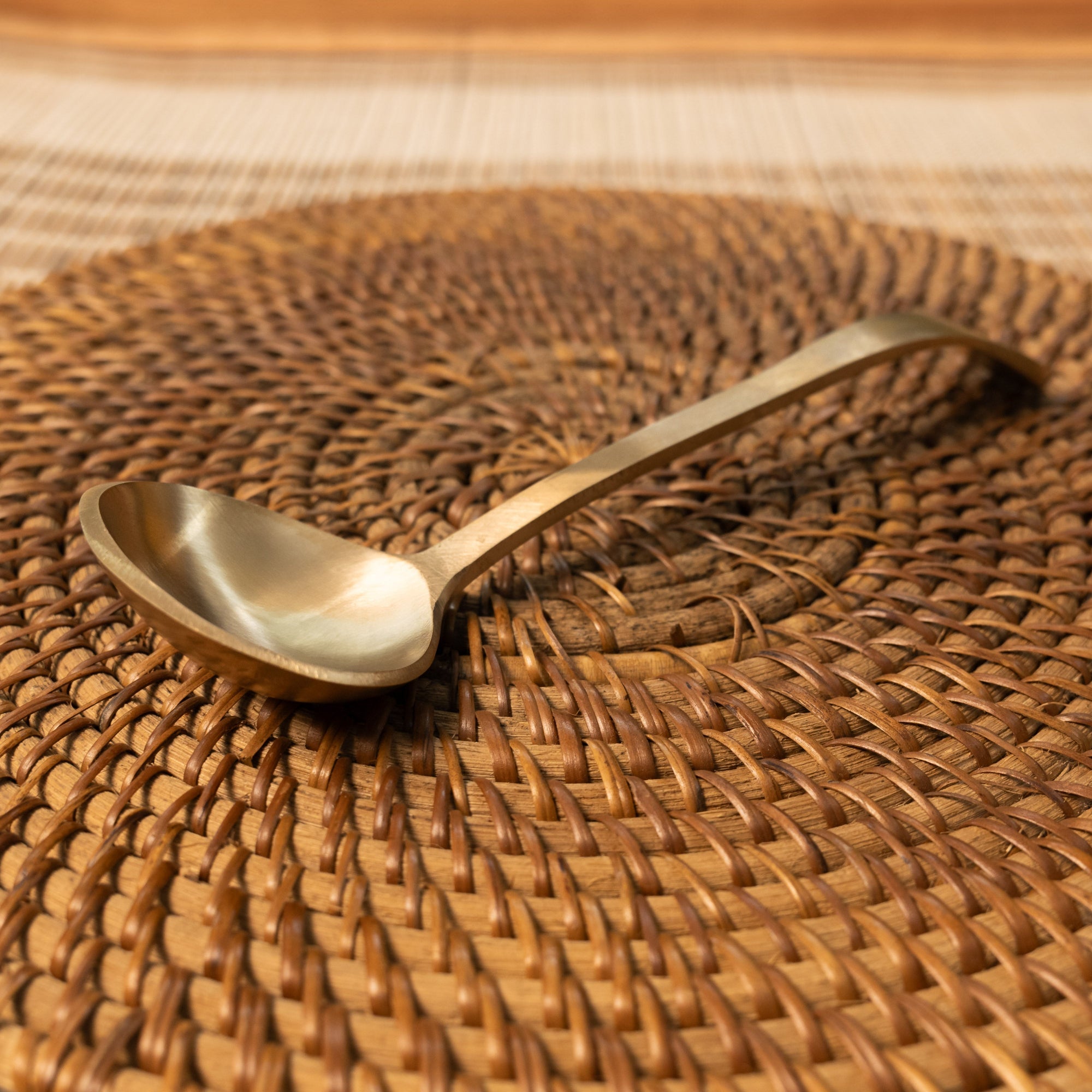 Ambi Lead Free 100% Pure Heavy Kansa Serving Ladle(Small)