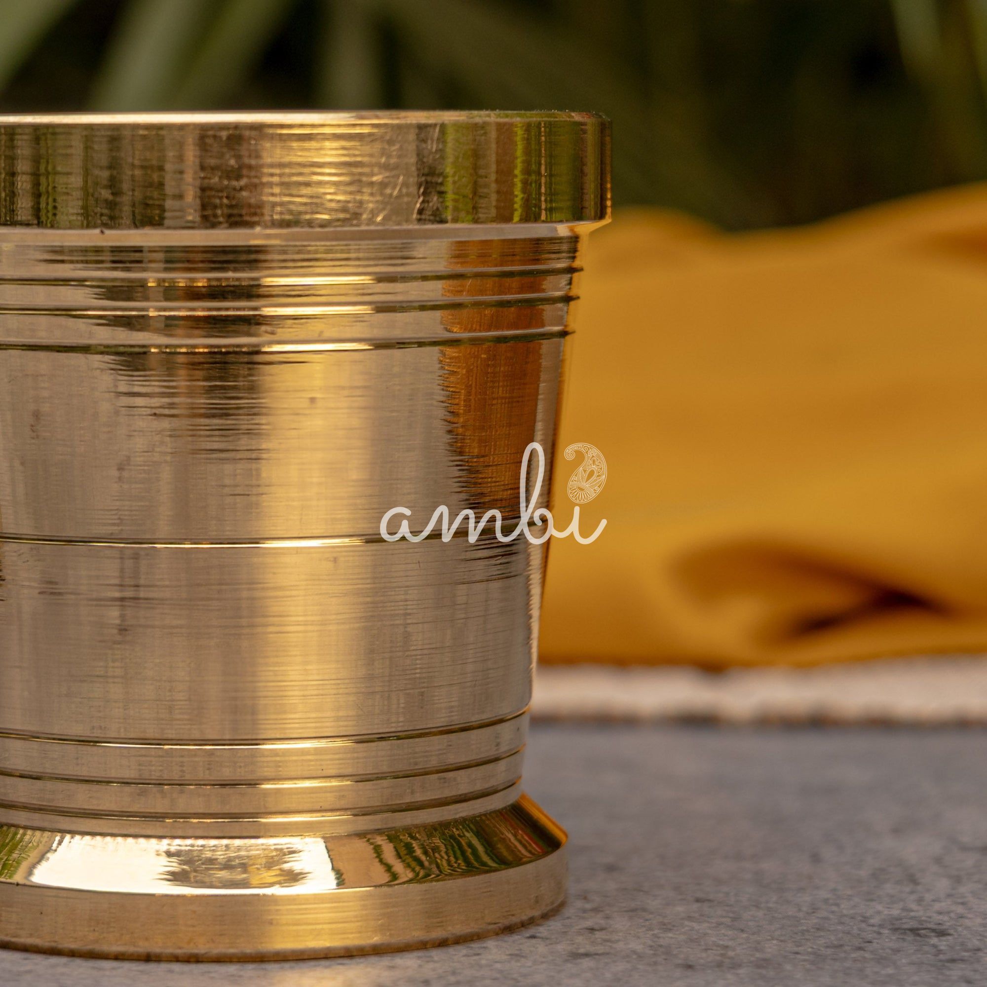 Ambi Brass Utensils Mortar and Pestle (Imamdasta)