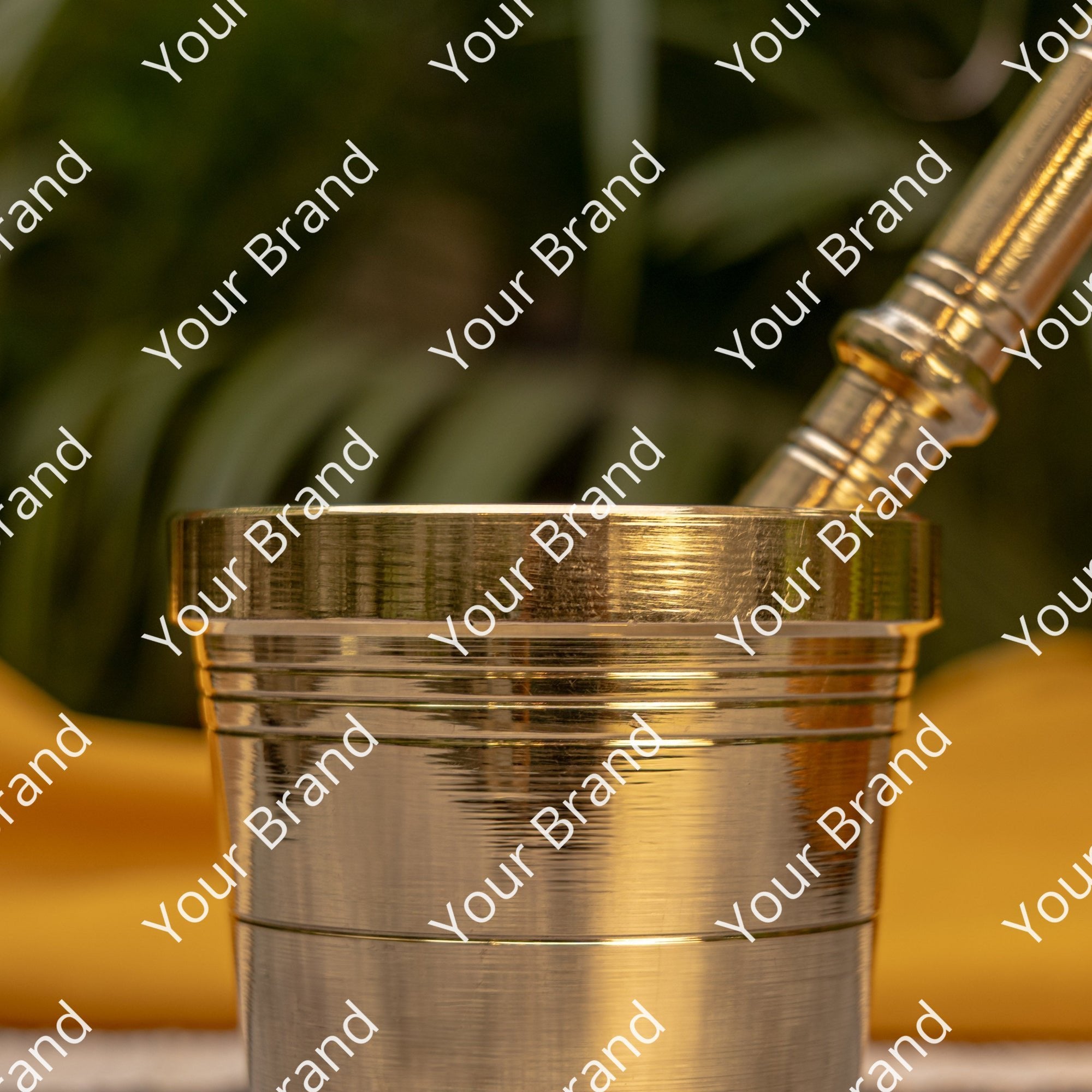 Ambi Brass Utensils Mortar and Pestle (Imamdasta)