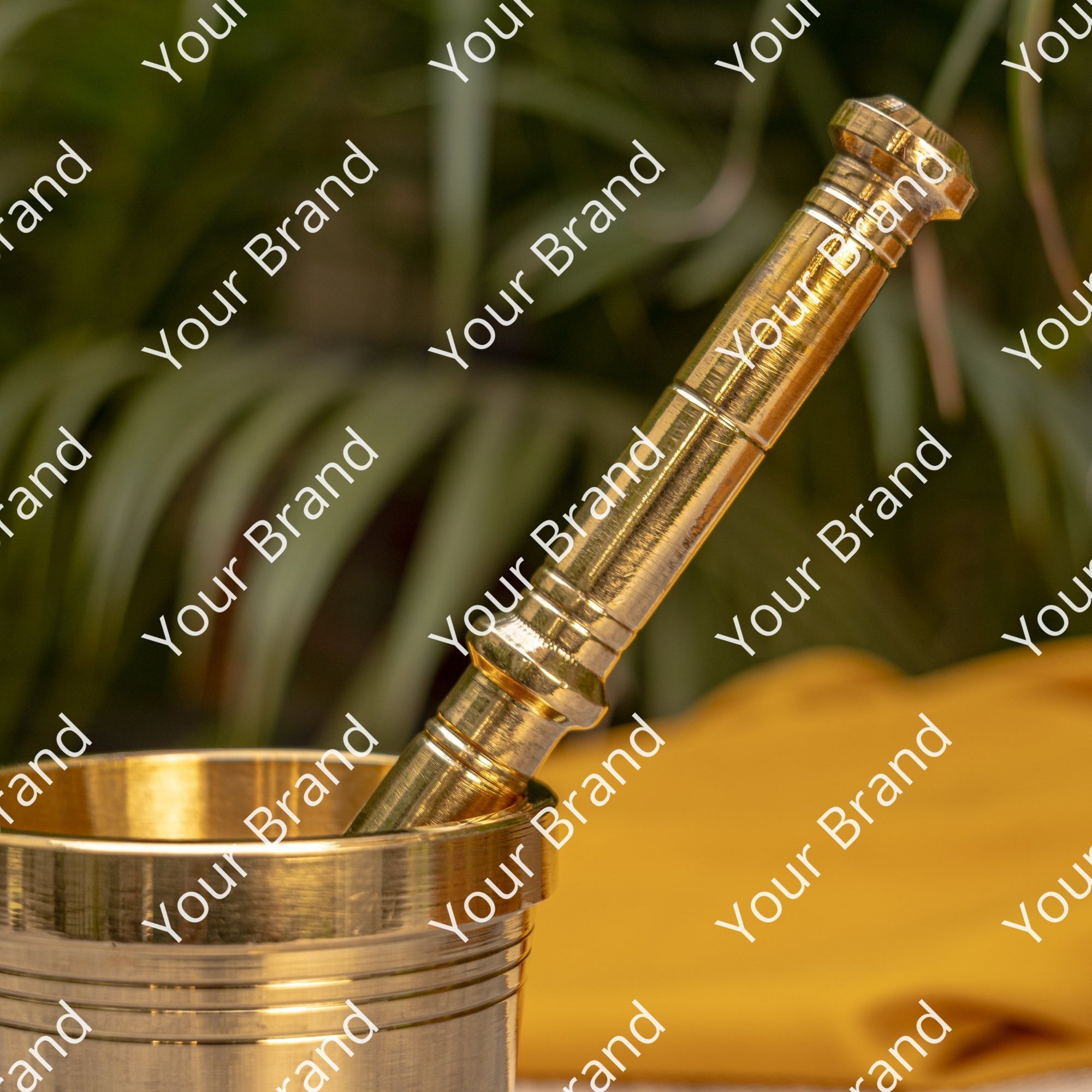 Ambi Brass Utensils Mortar and Pestle (Imamdasta)