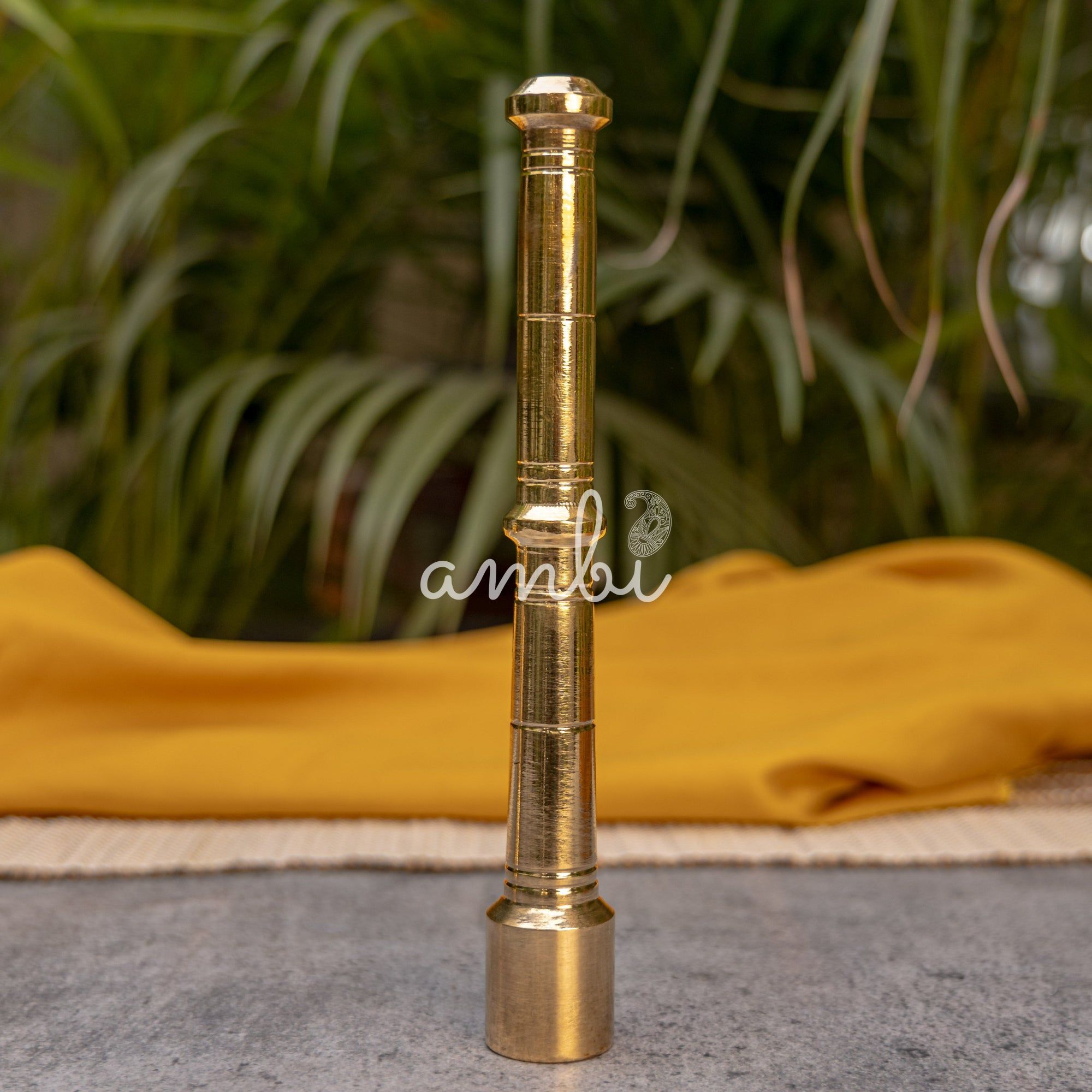 Ambi Brass Utensils Mortar and Pestle (Imamdasta)