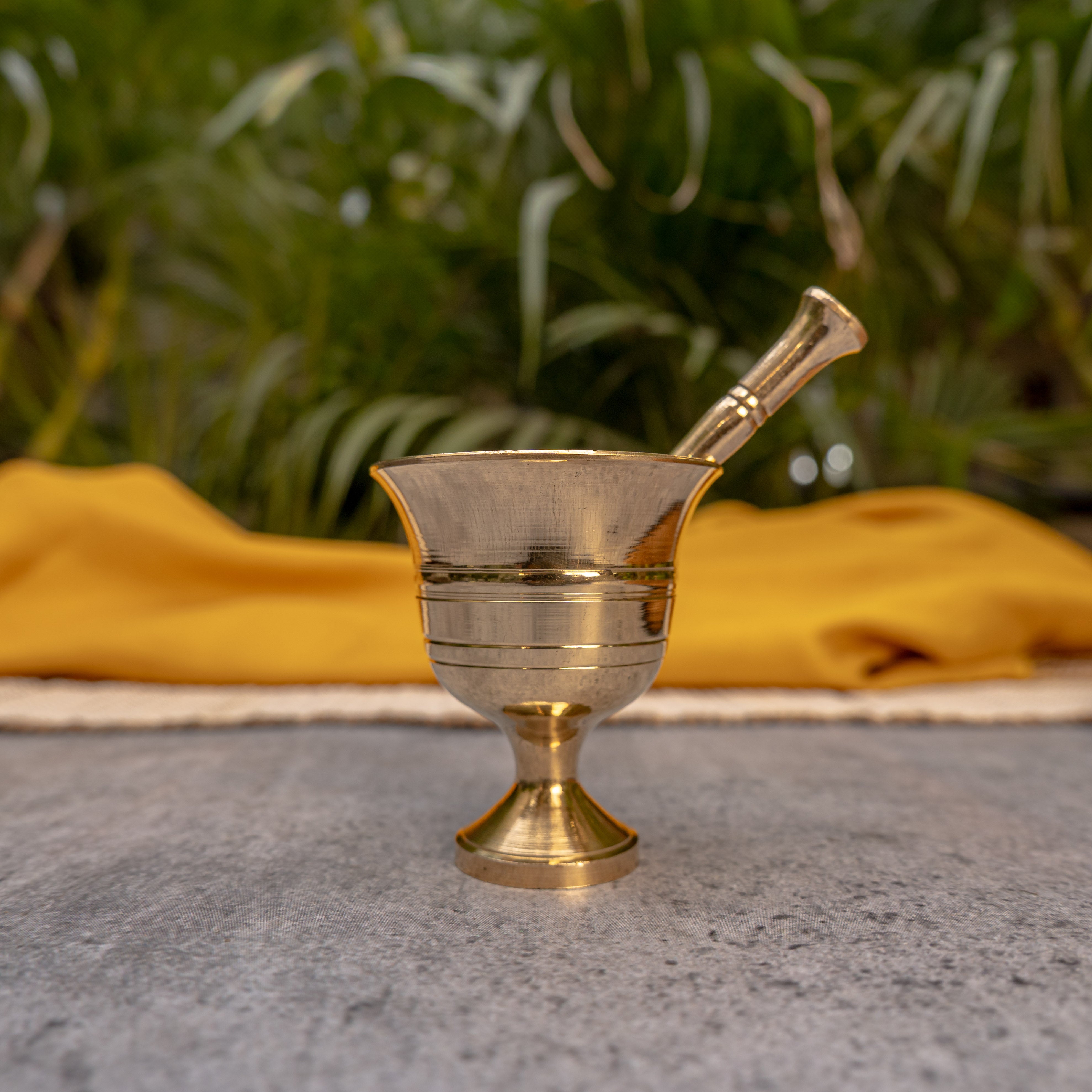 Pure Brass Mini Imam Dasta/Mortar and Pestle Set