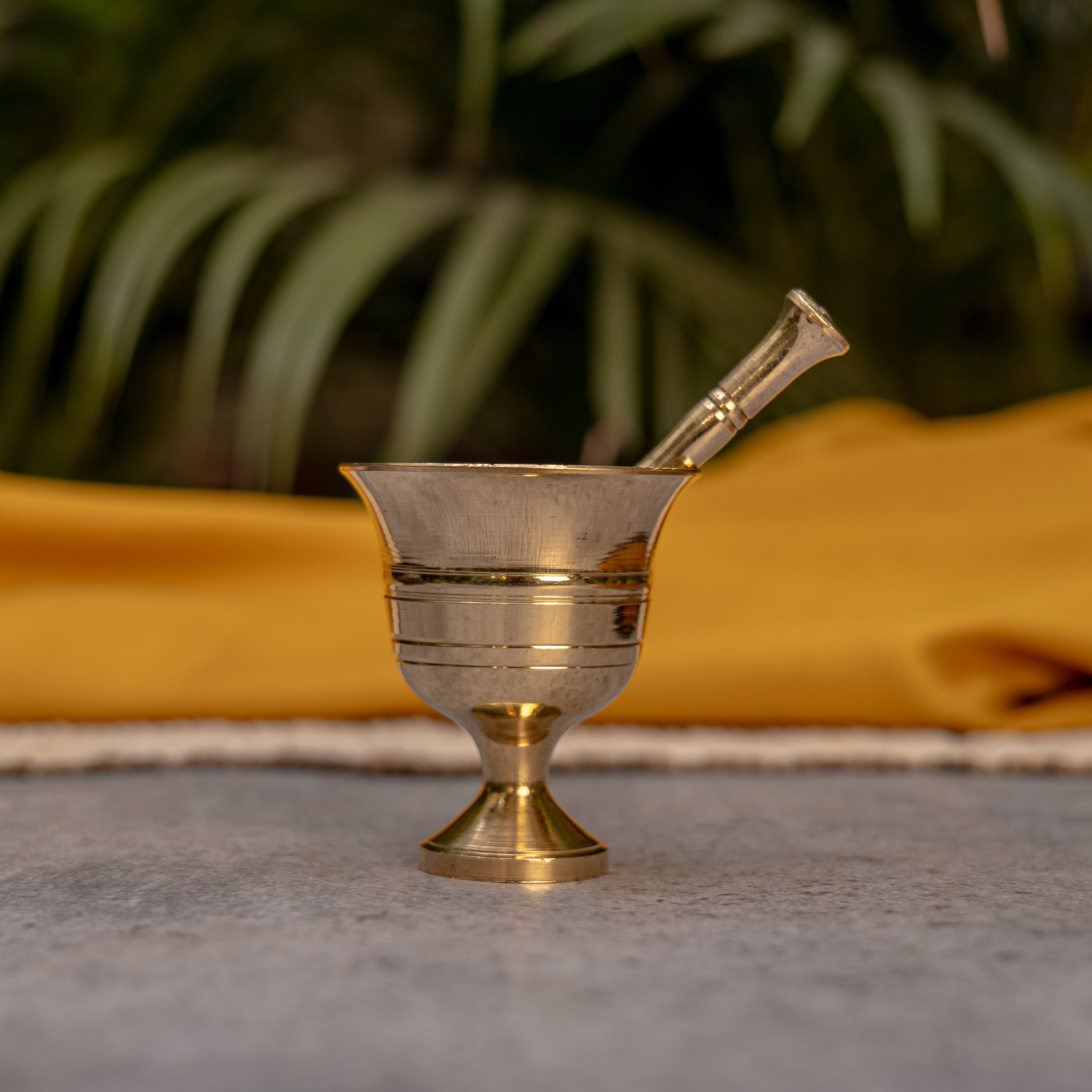 Pure Brass Mini Imam Dasta/Mortar and Pestle Set