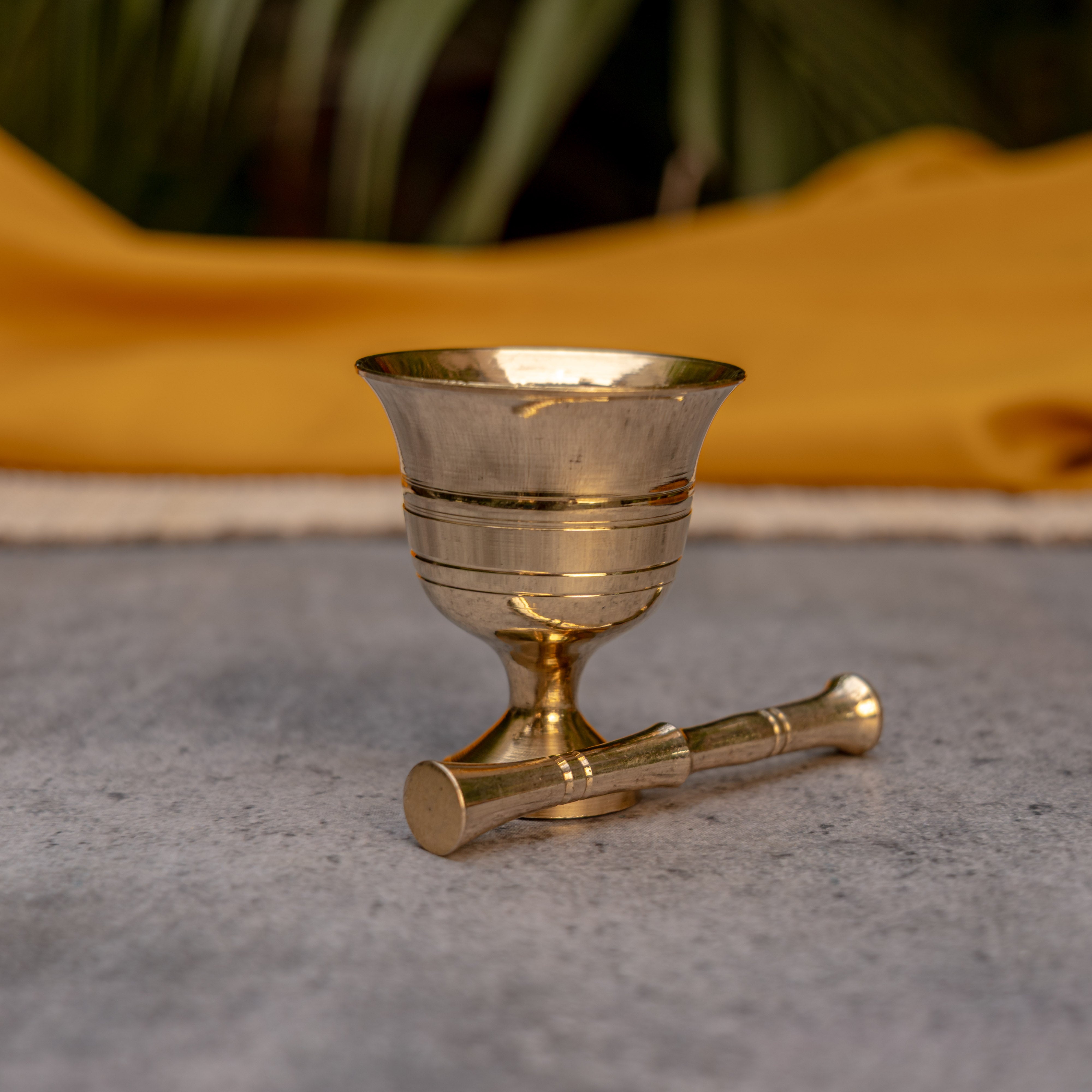 Pure Brass Mini Imam Dasta/Mortar and Pestle Set