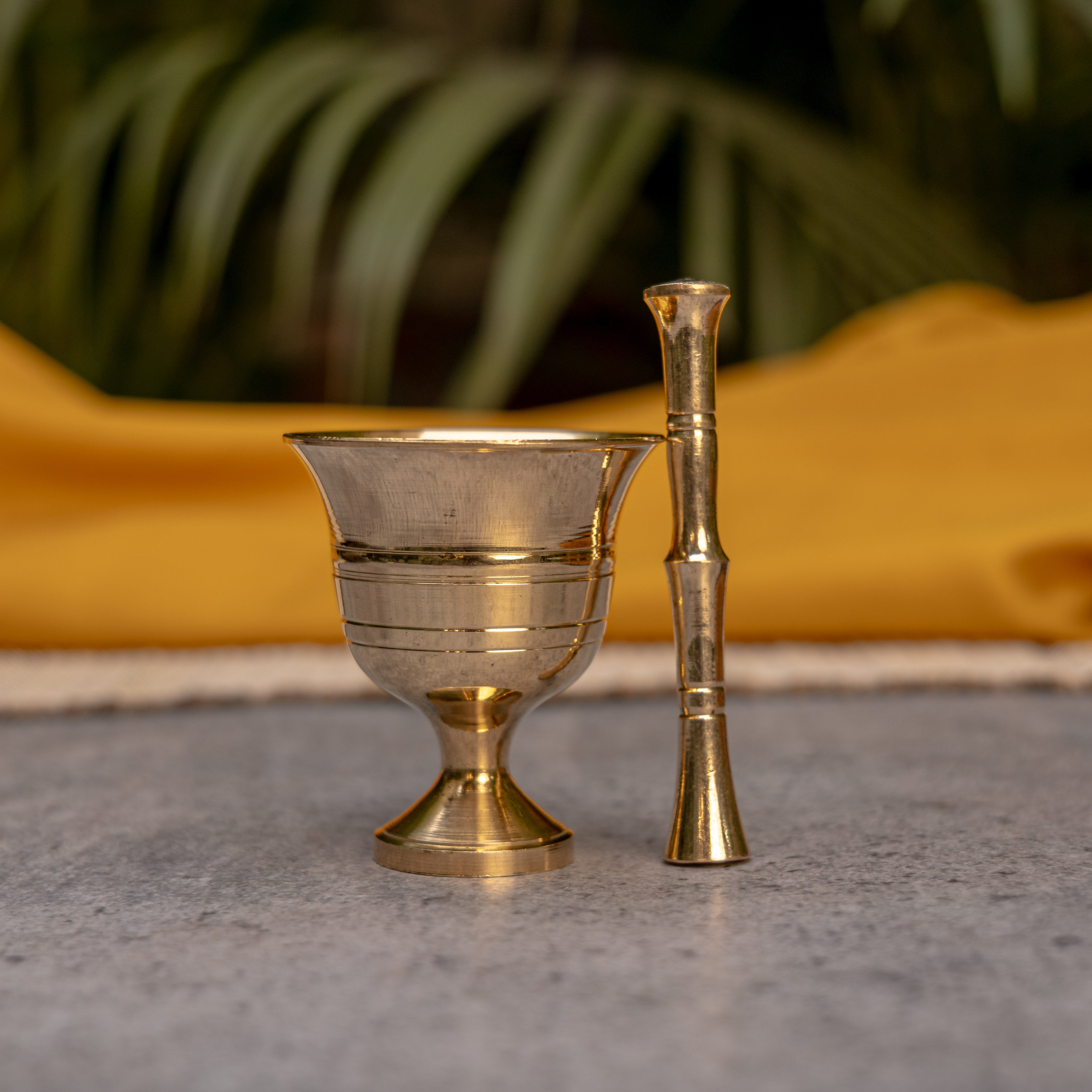 Pure Brass Mini Imam Dasta/Mortar and Pestle Set