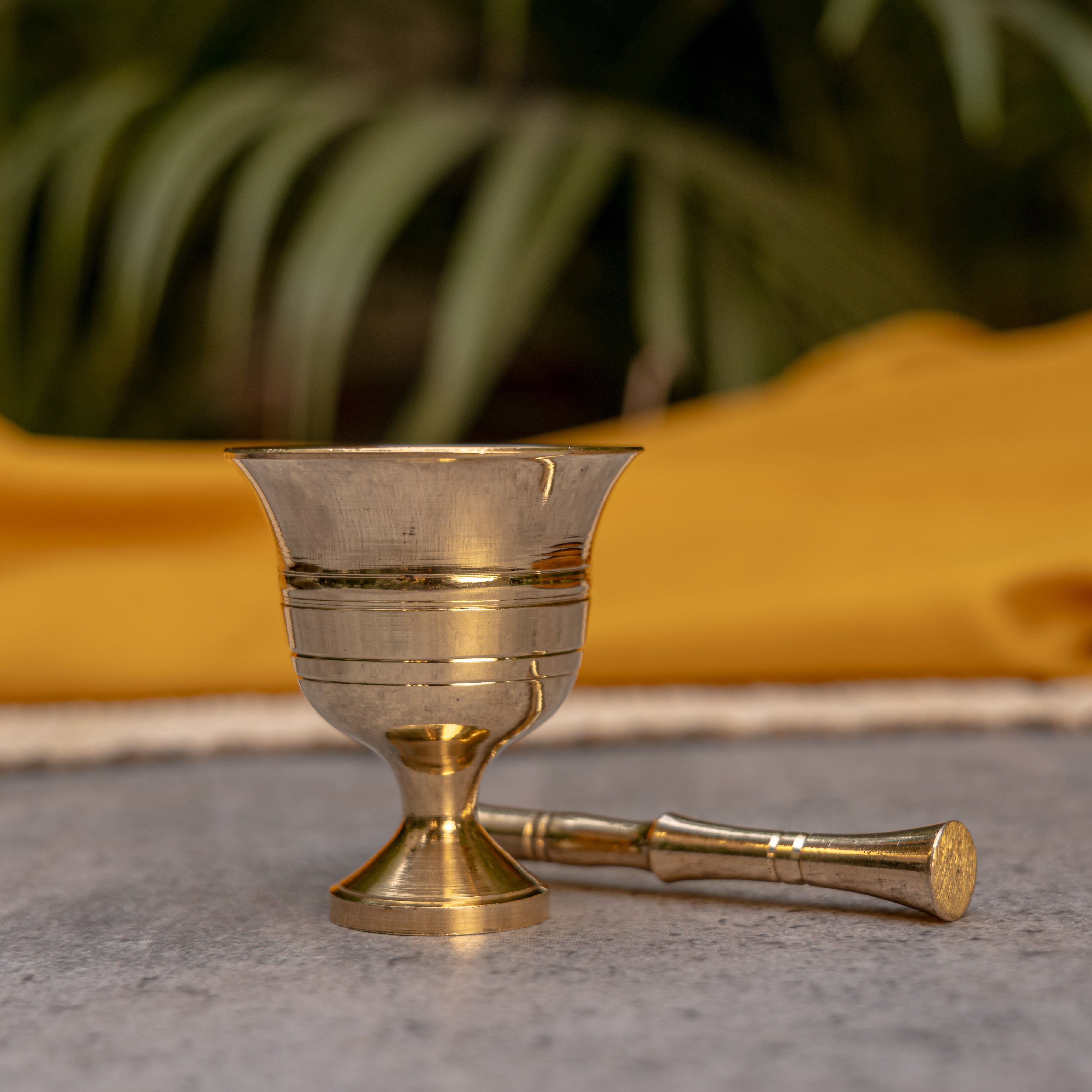 Pure Brass Mini Imam Dasta/Mortar and Pestle Set