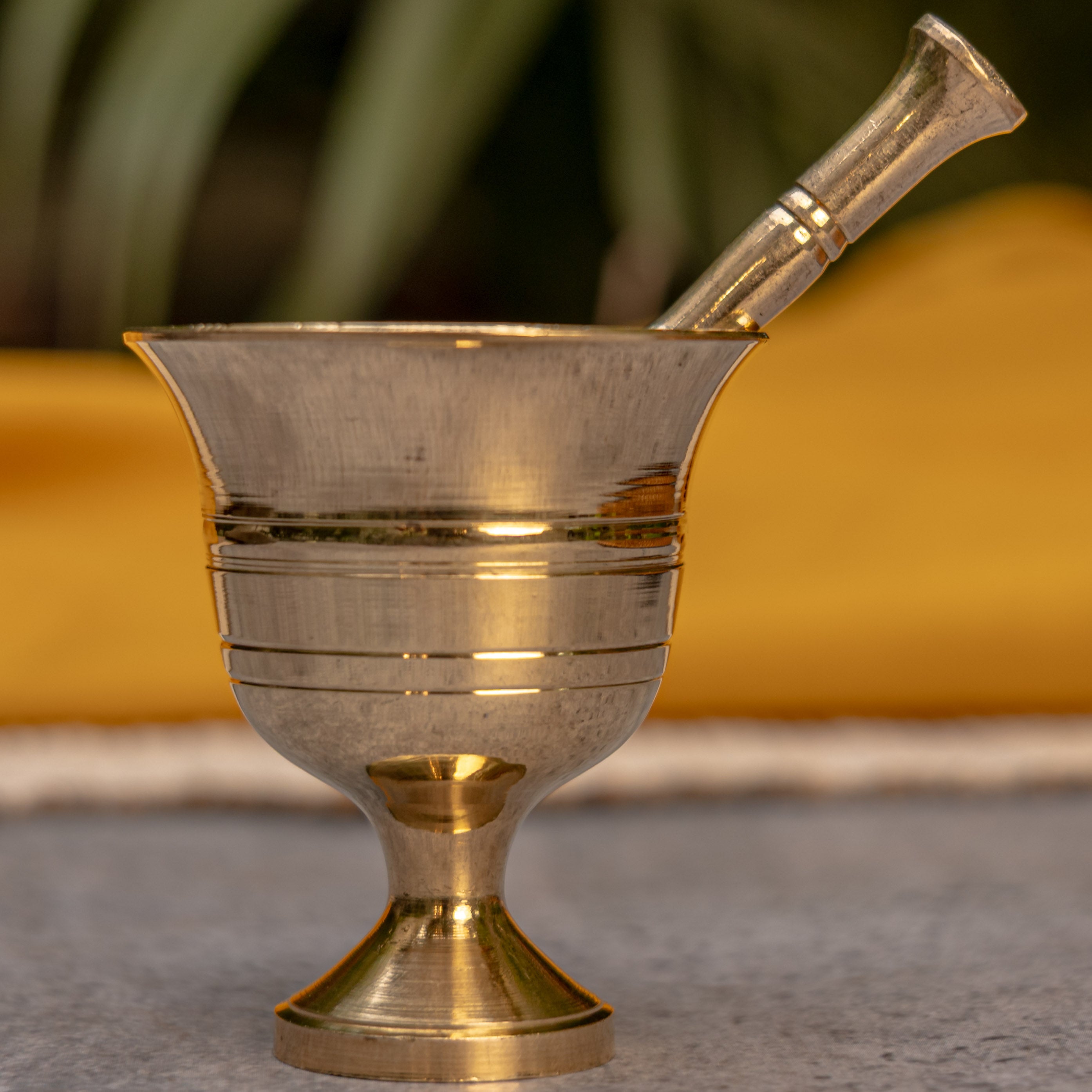 Pure Brass Mini Imam Dasta/Mortar and Pestle Set