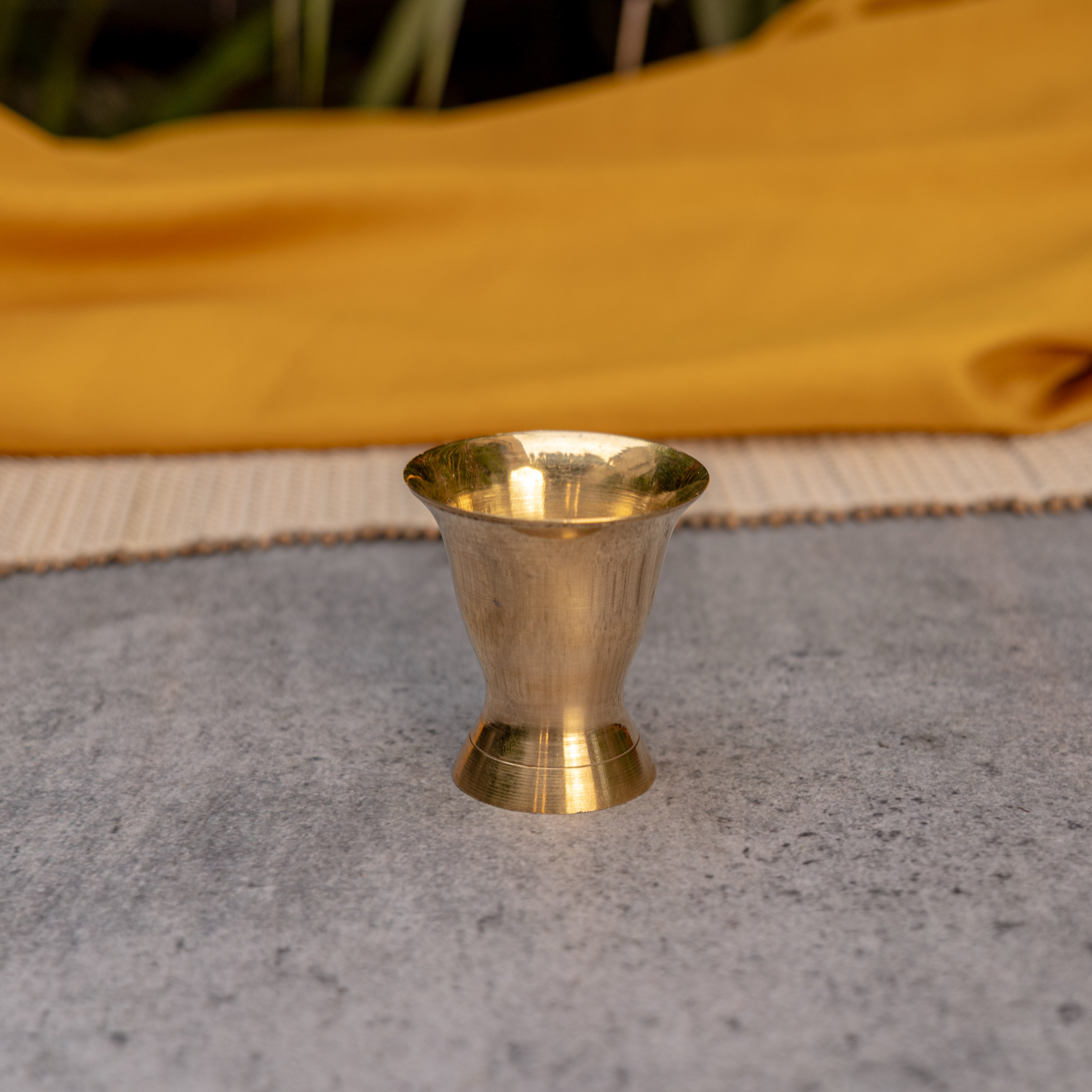 Mini Brass Shot Glasses - Set of 2