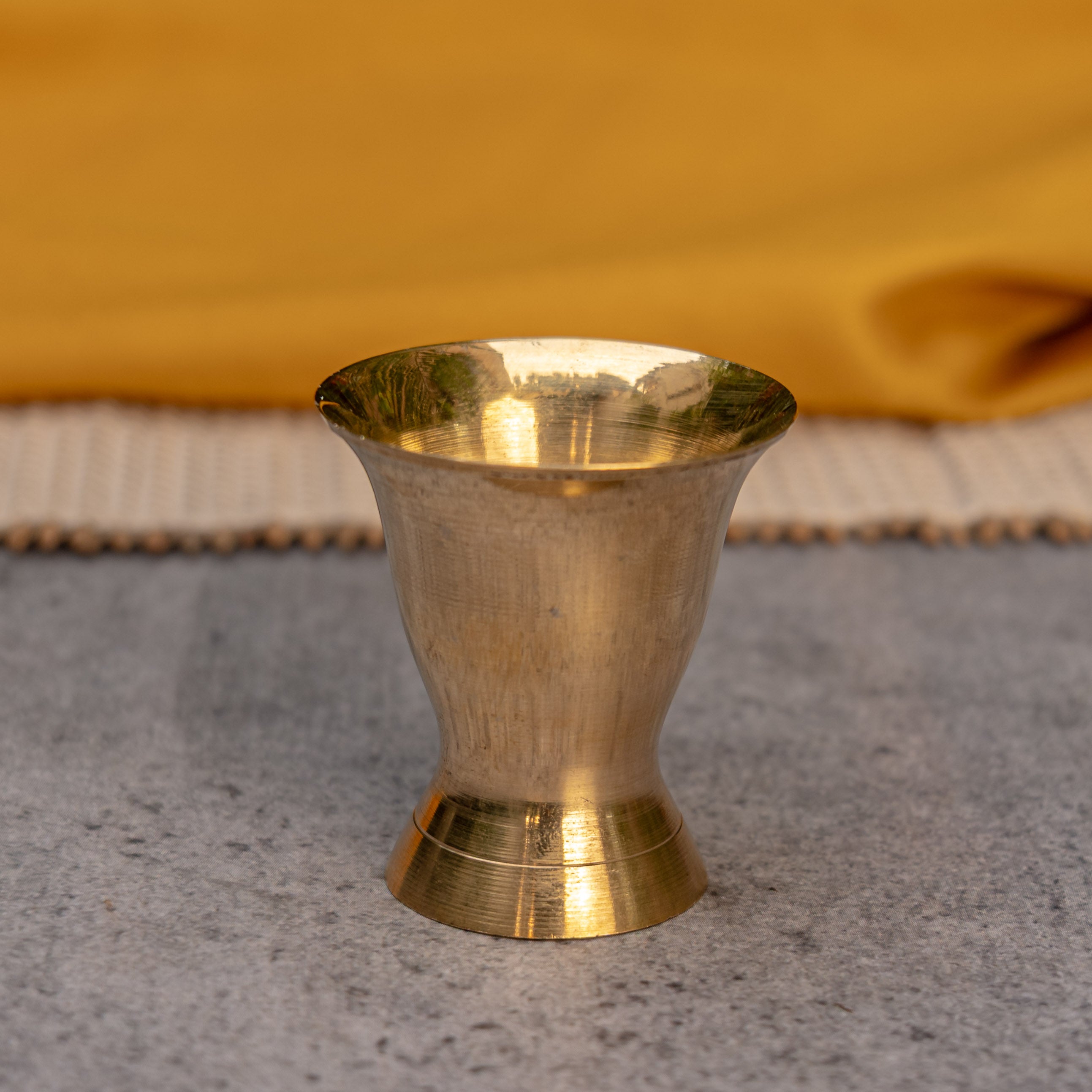 Mini Brass Shot Glasses - Set of 2