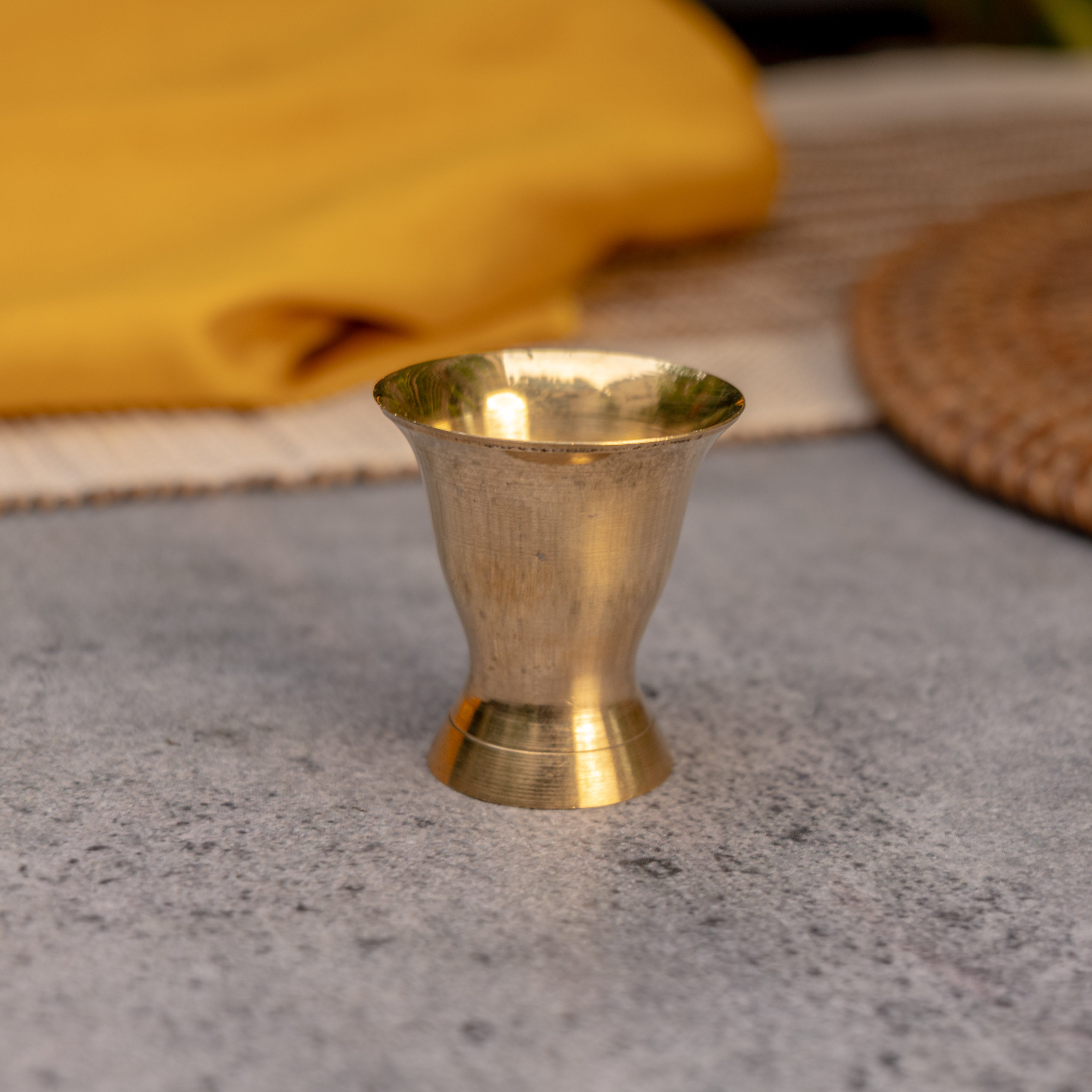 Mini Brass Shot Glasses - Set of 2