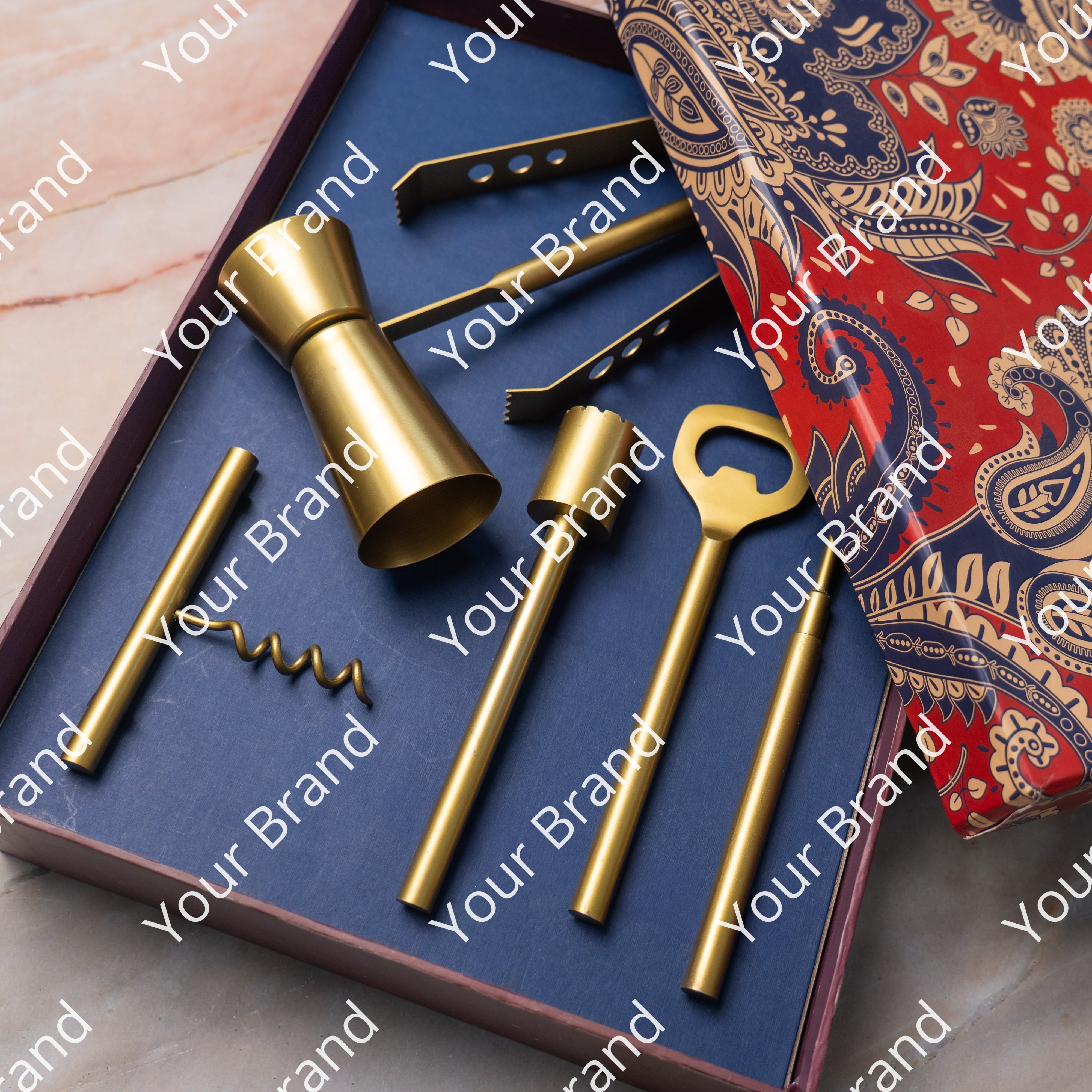 Ambi Pure Brass Bar Tool Set 6 Pcs