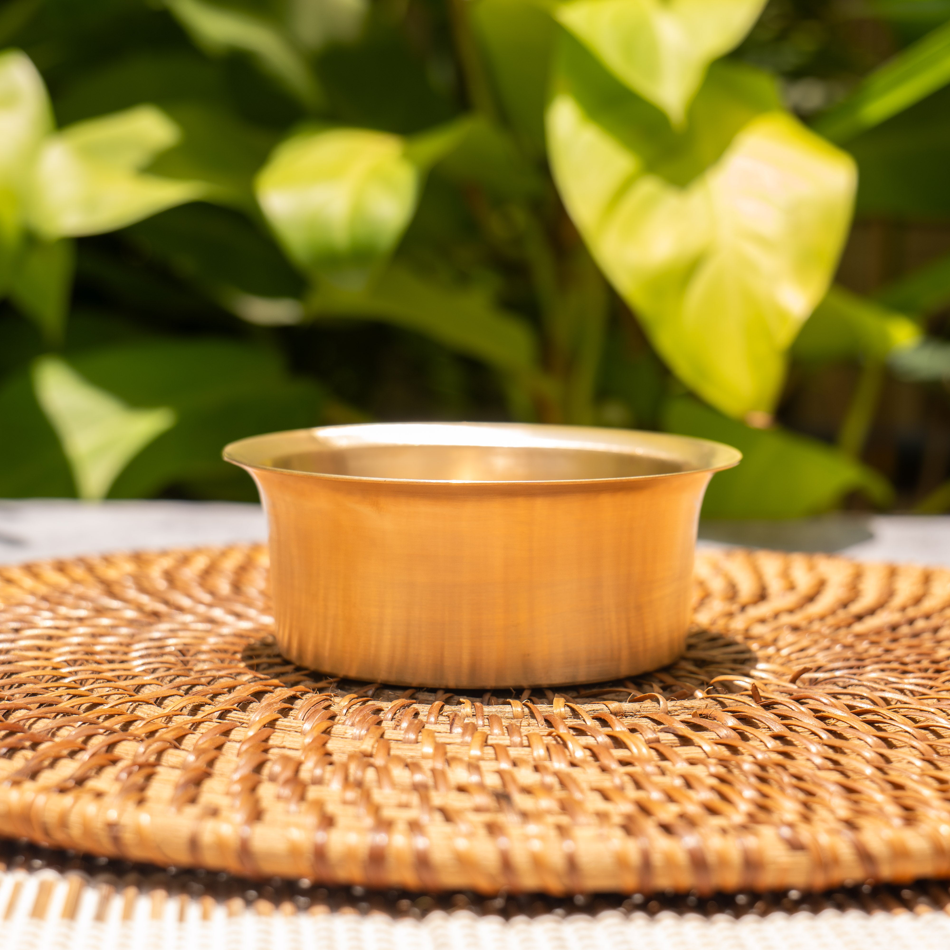 Ambi Lead Free 100% Pure Kansa Traditional Filter Coffee Dabara Cup Set - Heavy Grade