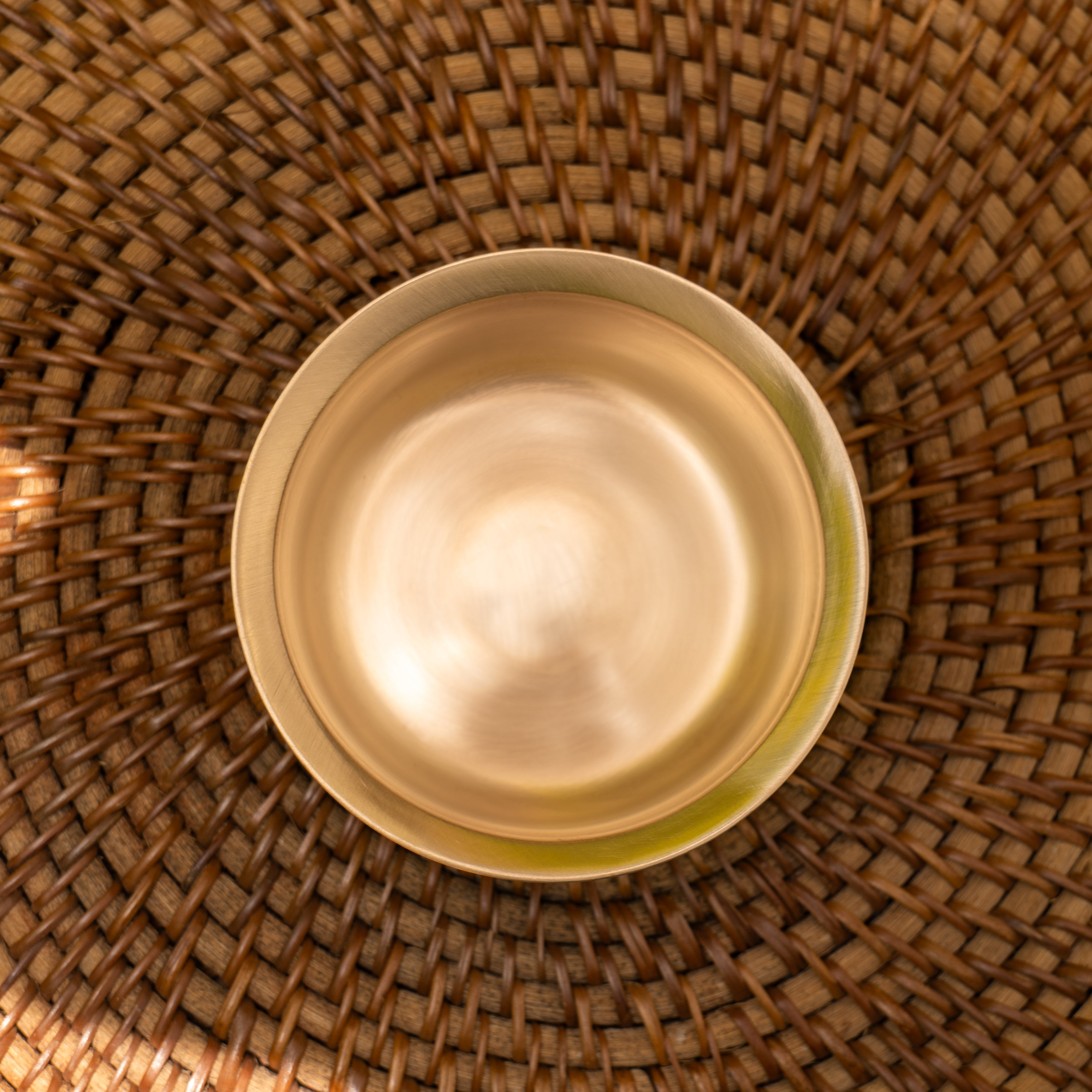 Ambi Lead Free 100% Pure Kansa Traditional Filter Coffee Dabara Cup Set - Heavy Grade