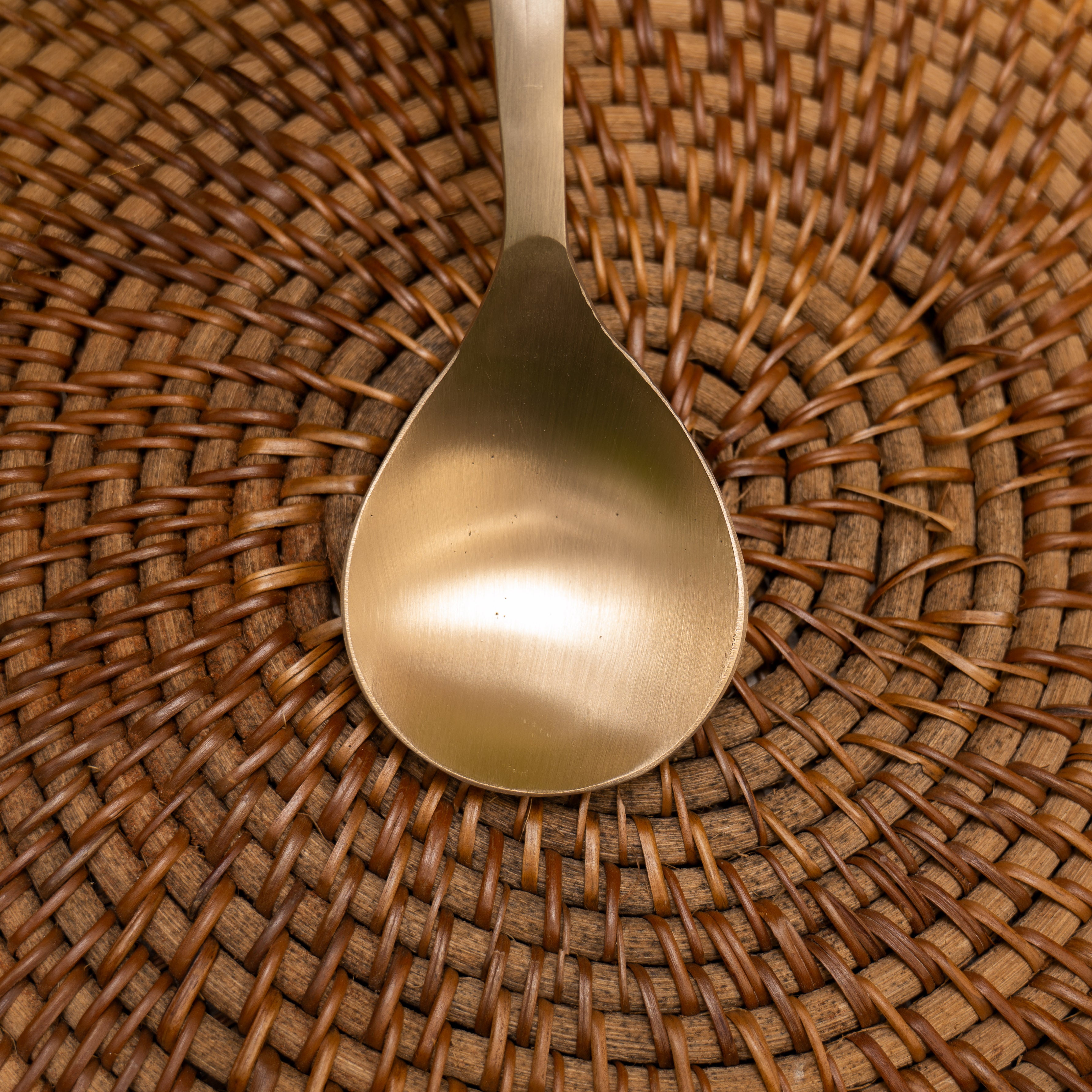 Heavy Grade Lead Free 100% Pure Kansa Serving Ladle - 8 Inches Long