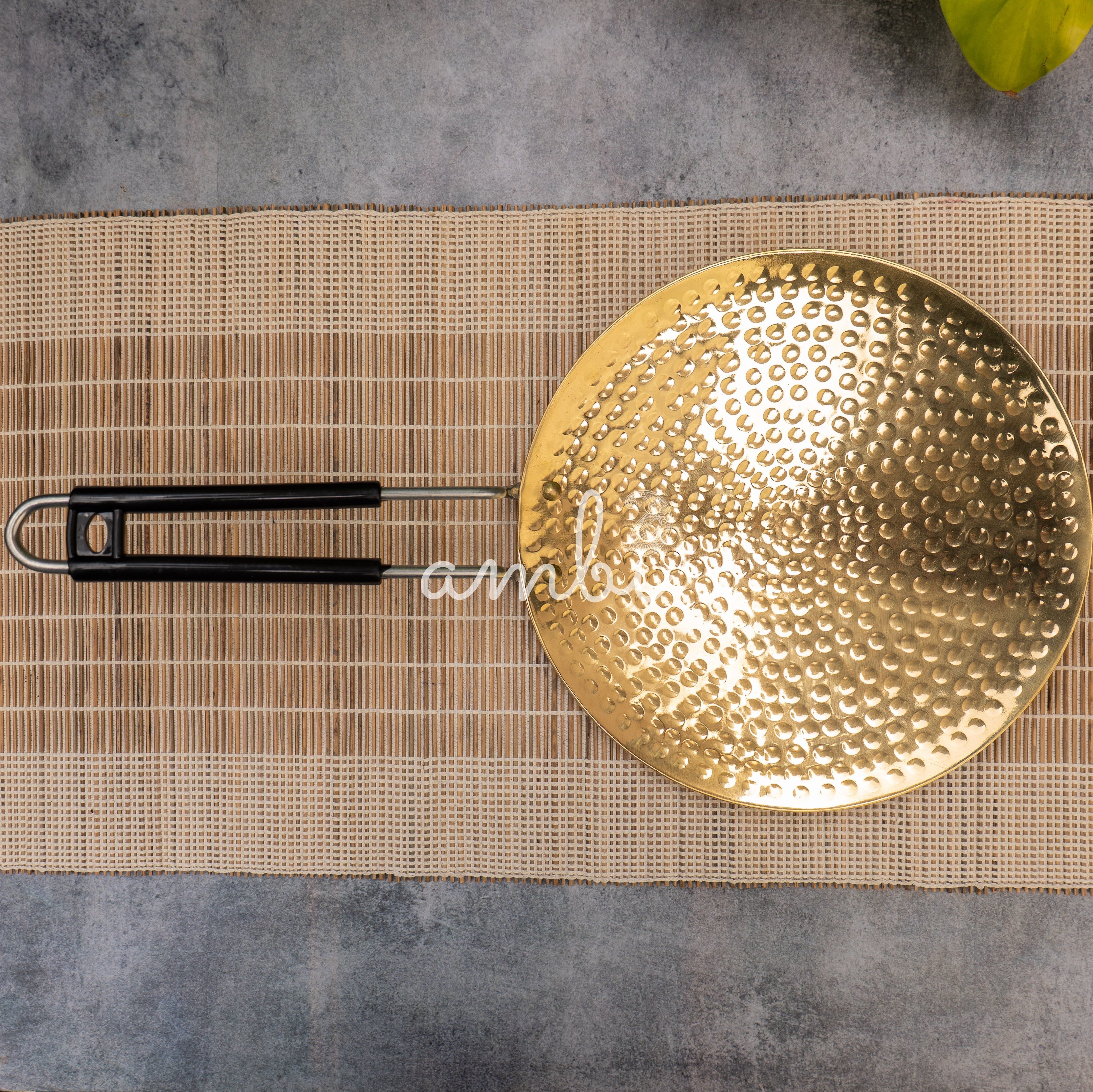 Pure Brass Hammered Tawa / Tava - 10 inches