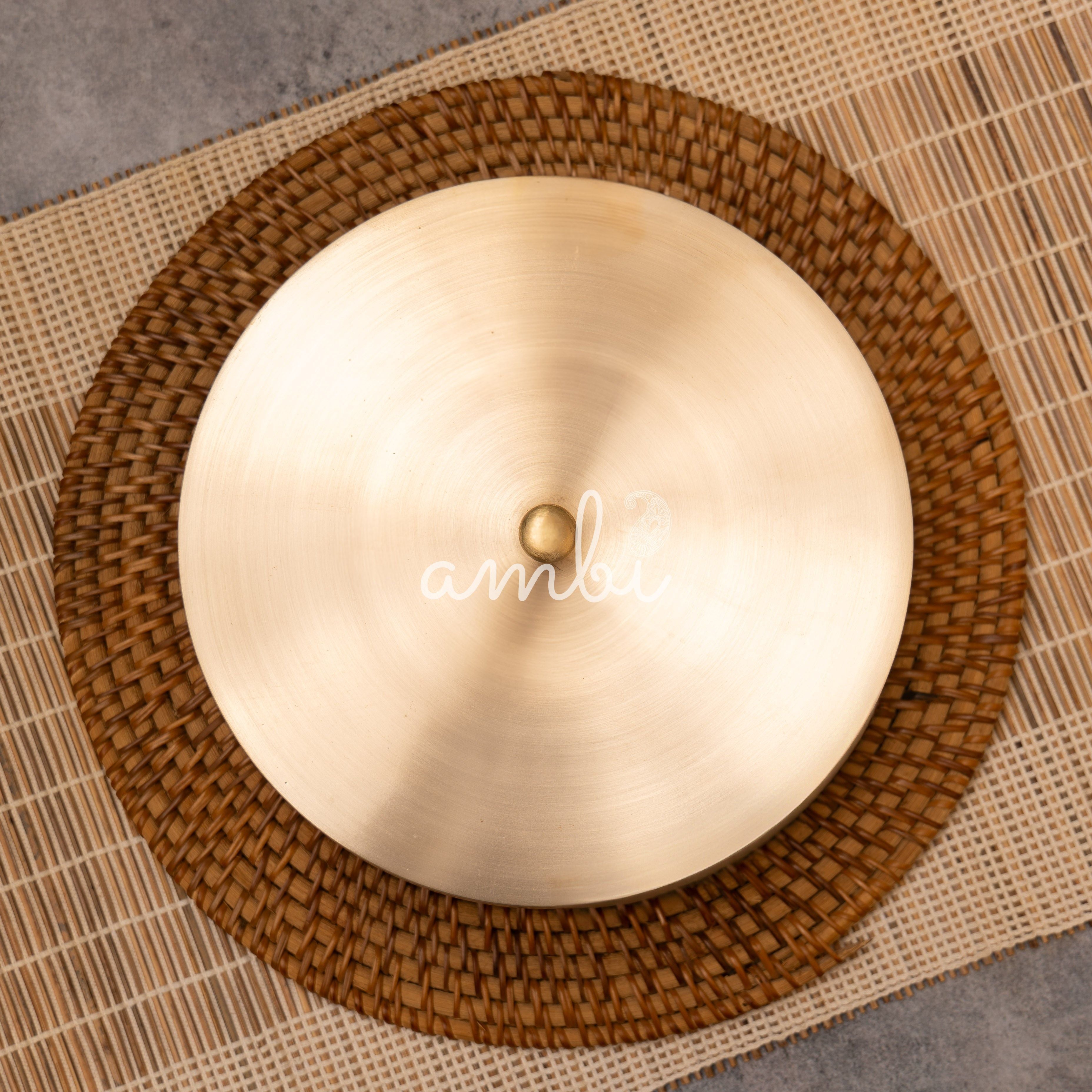 Ambi Lead Free 100% Pure Kansa Spice Box / Masala Dani - A Statement Piece