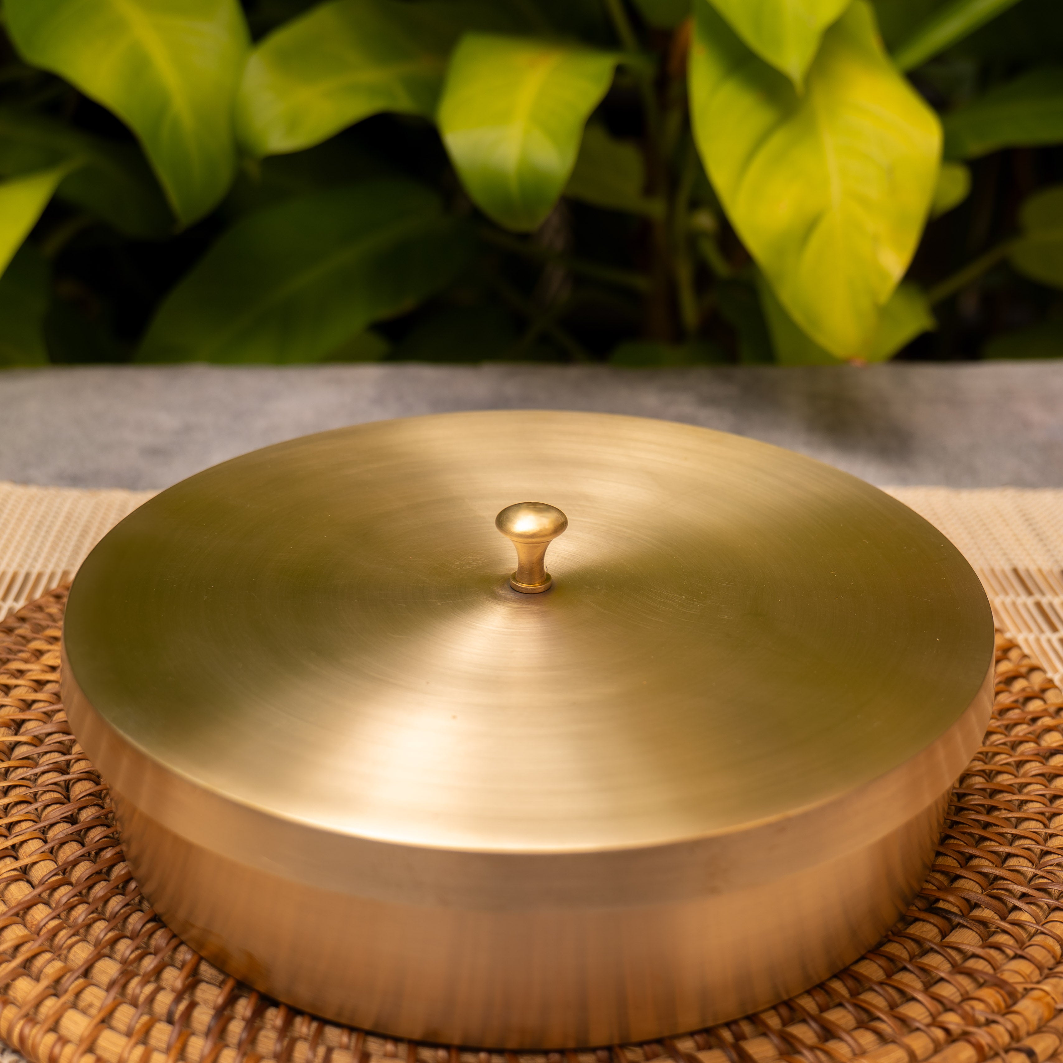 Ambi Lead Free 100% Pure Kansa Spice Box / Masala Dani - A Statement Piece