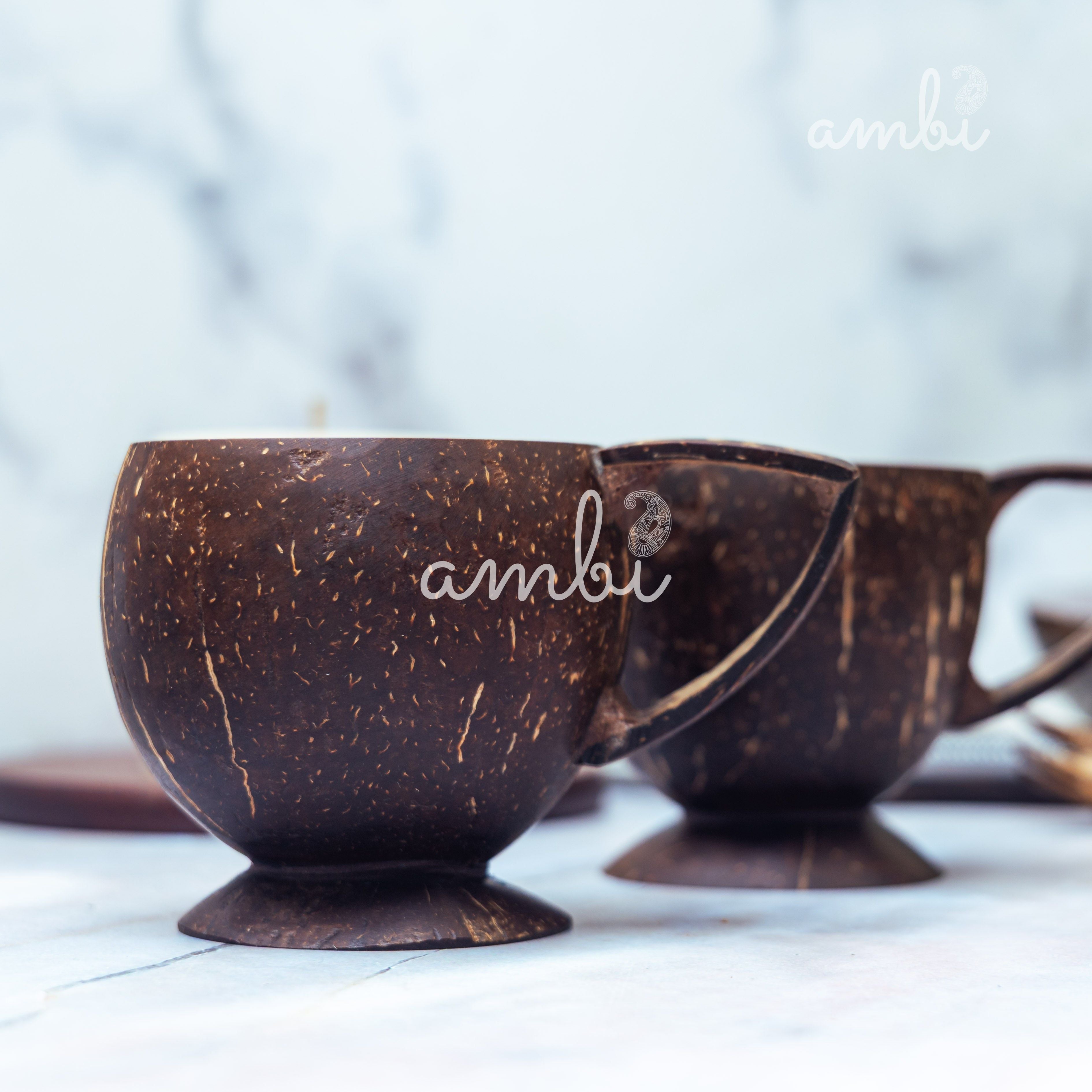 Coconut Shell Tea Cups- Set of 2