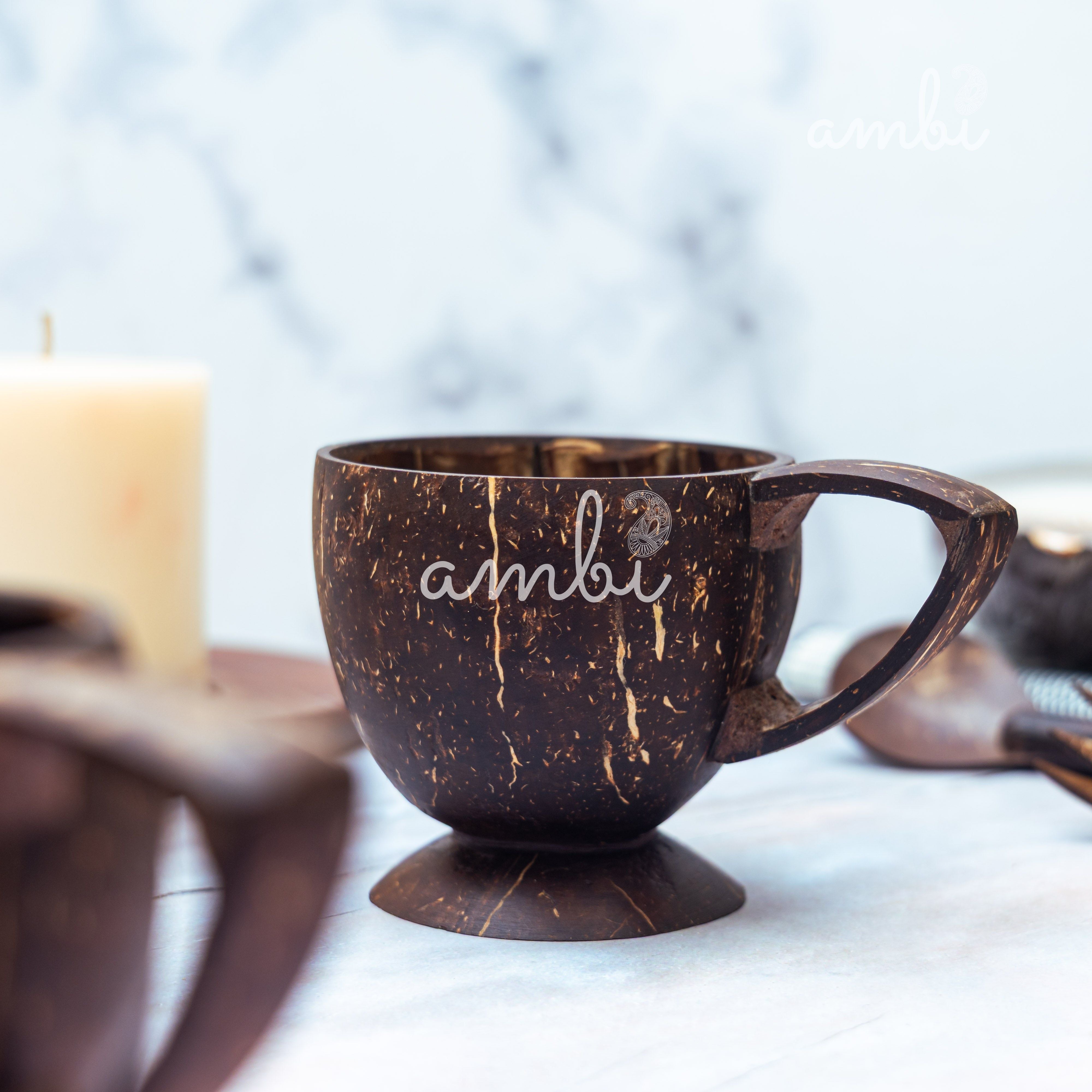 Coconut Shell Tea Cups- Set of 2