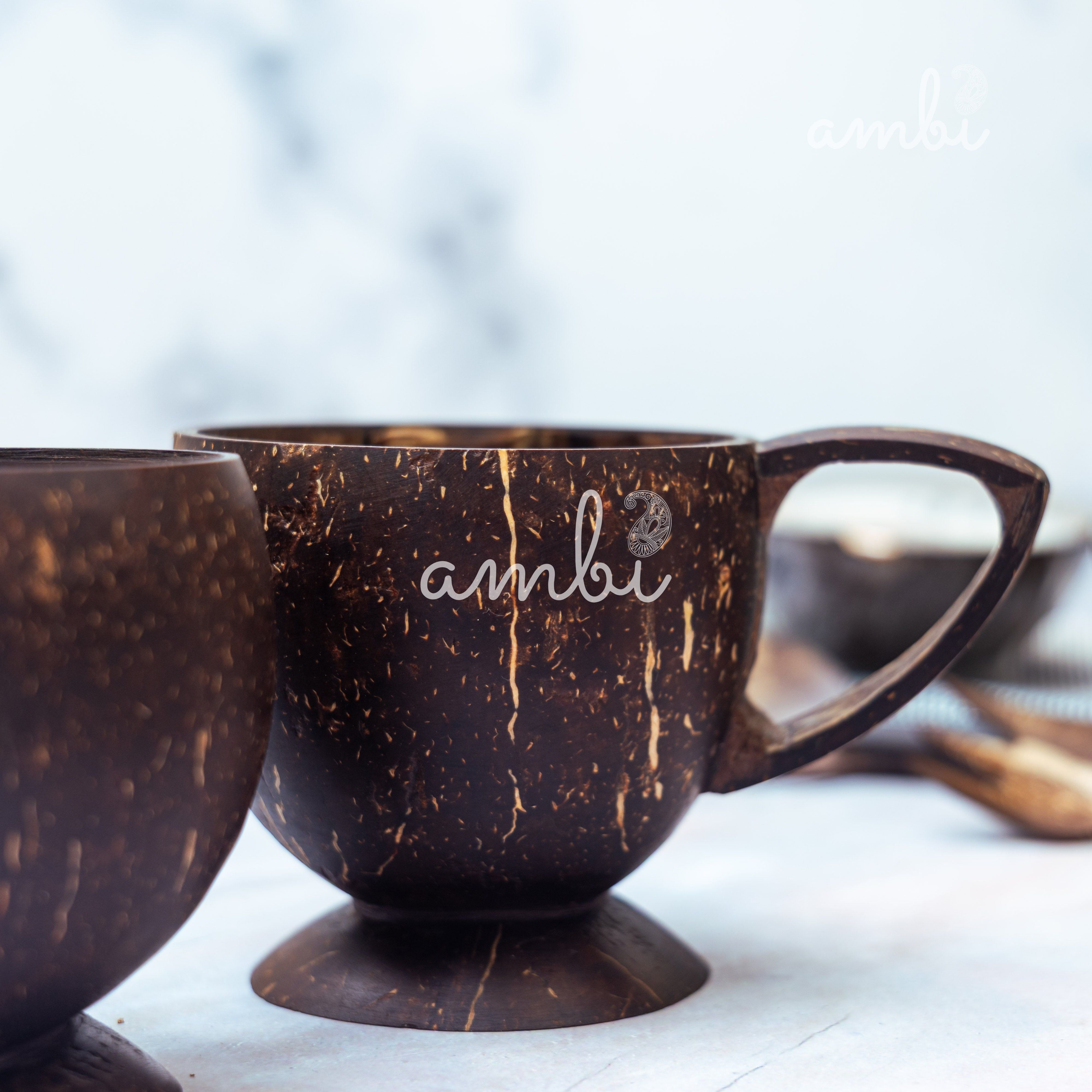 Coconut Shell Tea Cups- Set of 2