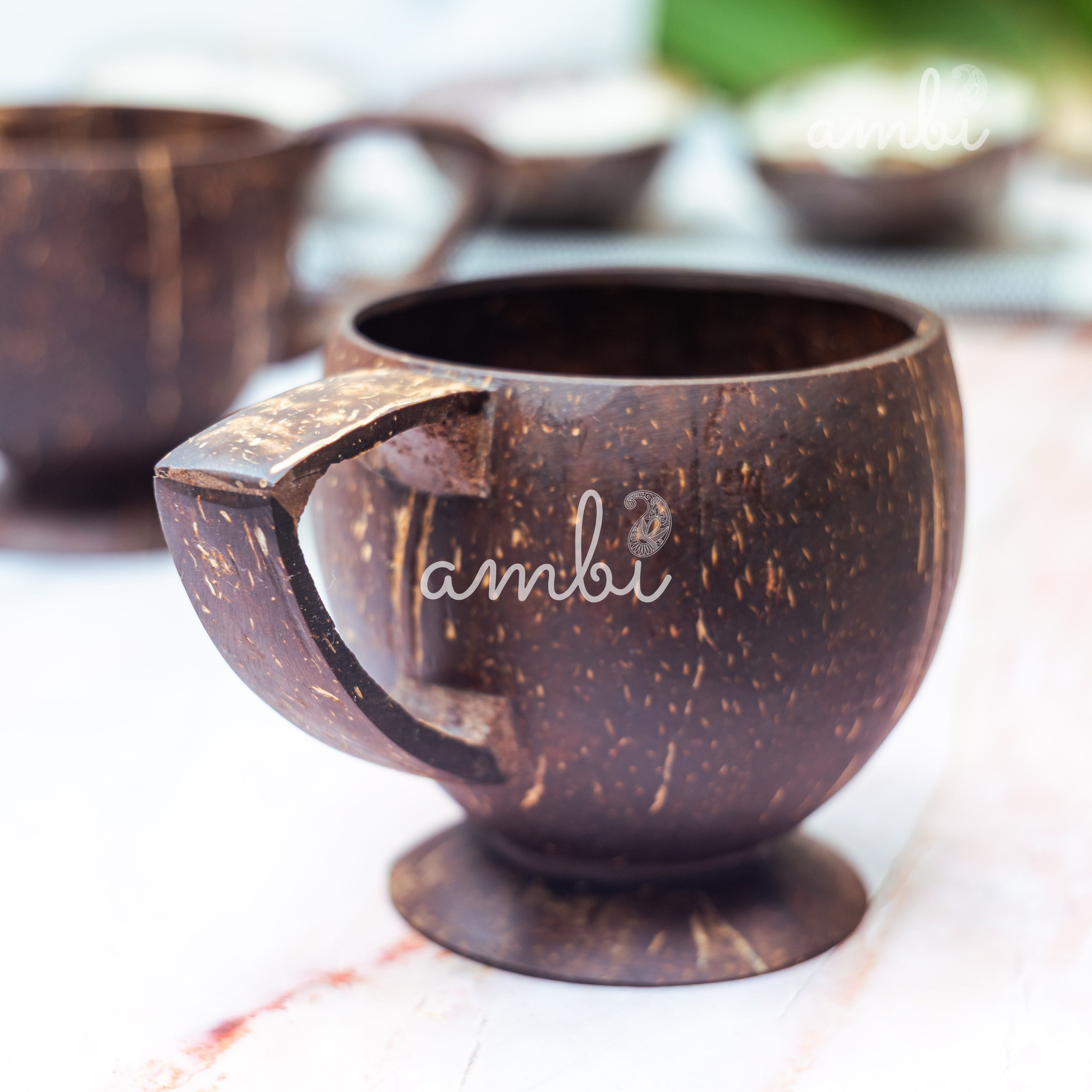 Coconut Shell Tea Cups- Set of 2