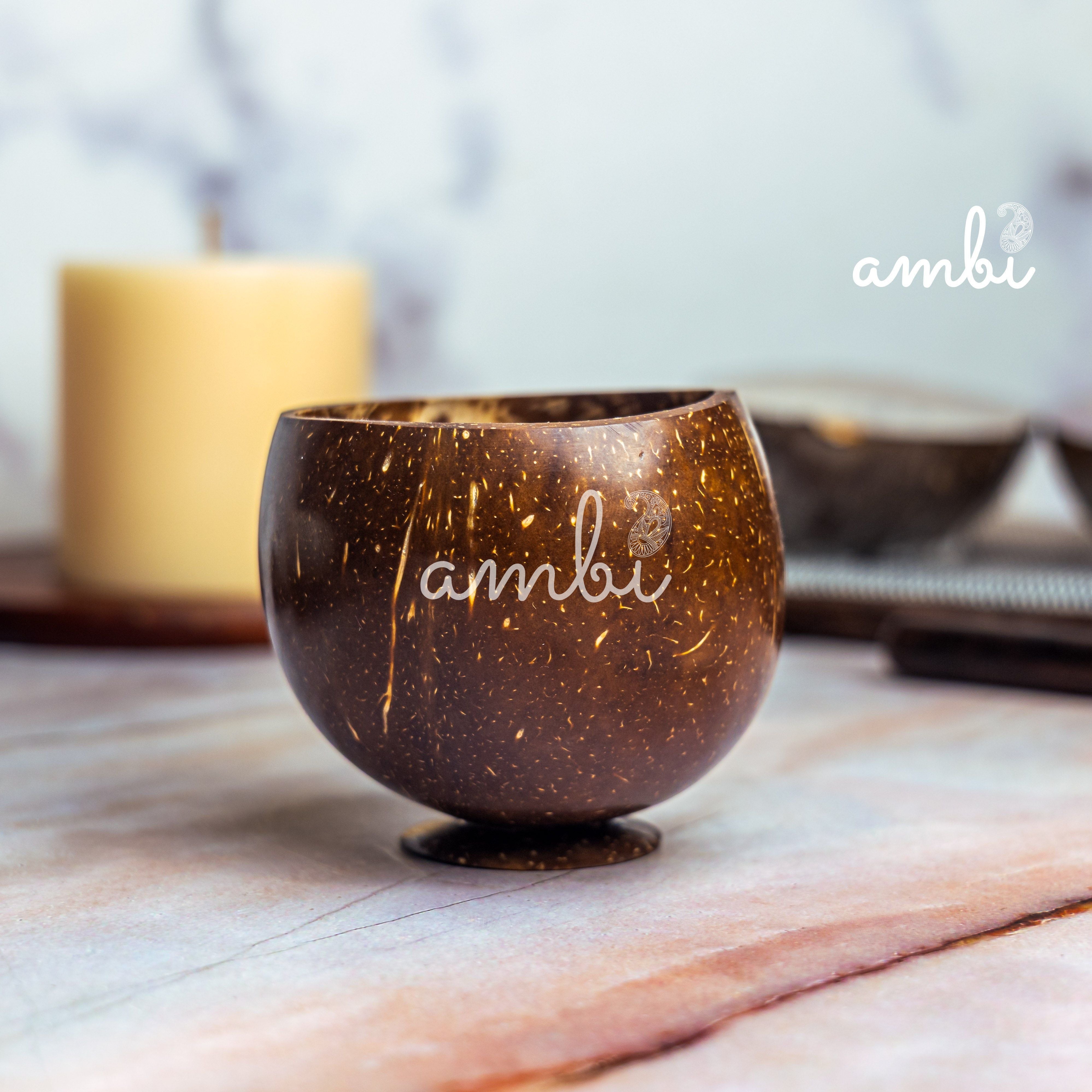 Coconut Shell Cups | Perfect for Tea / Coffee / Juice Cups - Set of 2