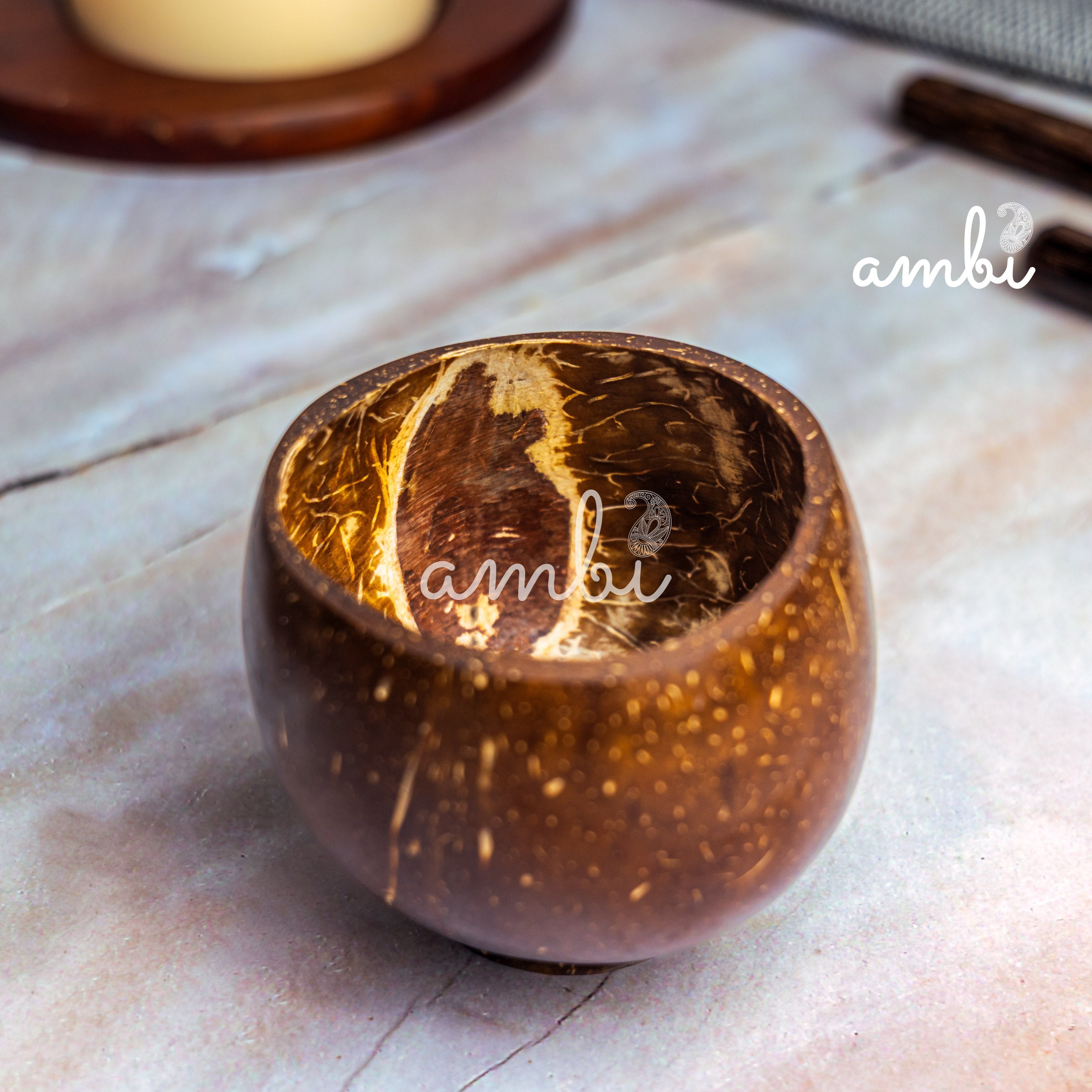 Coconut Shell Cups | Perfect for Tea / Coffee / Juice Cups - Set of 2