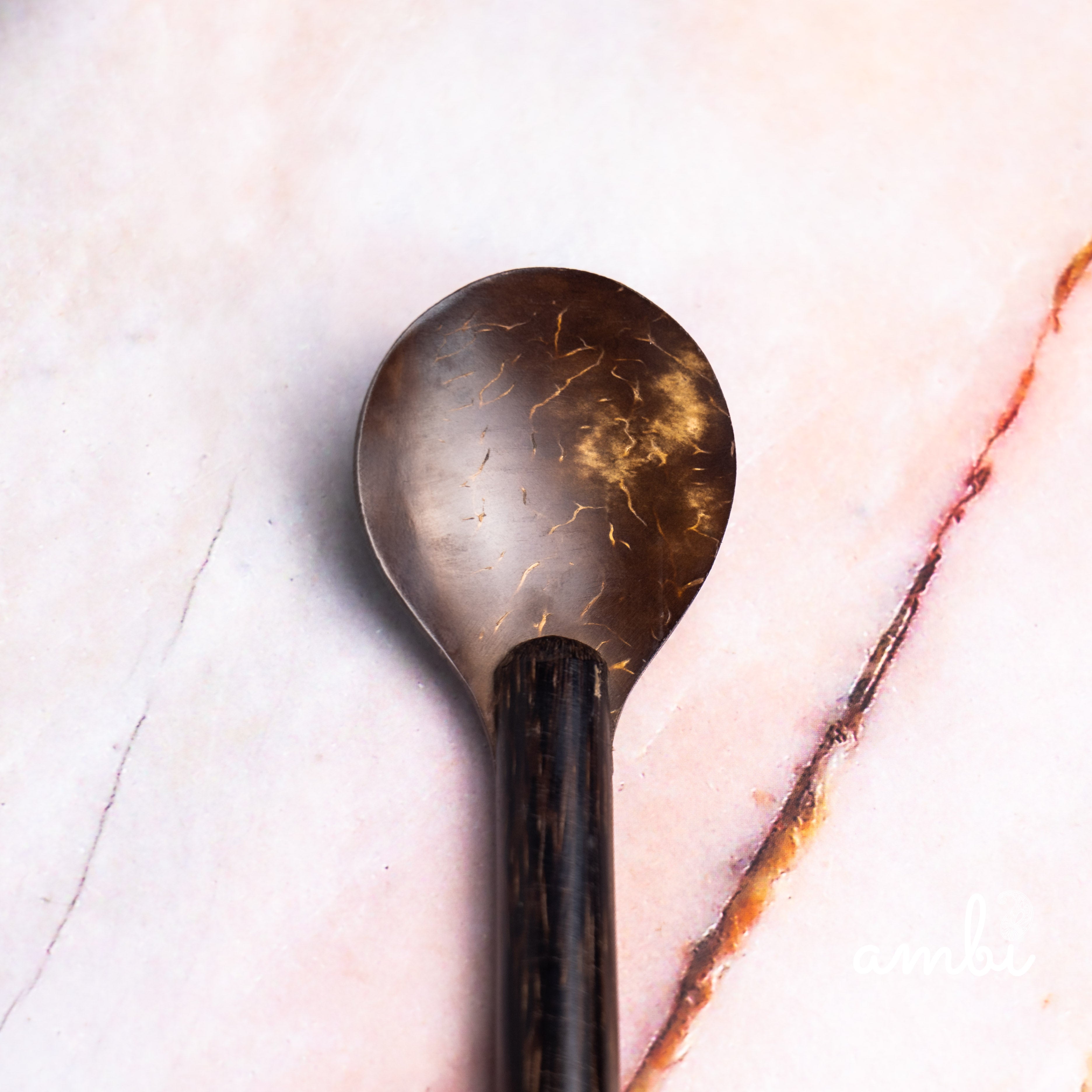 Coconut Shell Fork and Spoon Set — Set of 4, Handcrafted Eco-Friendly Cutlery
