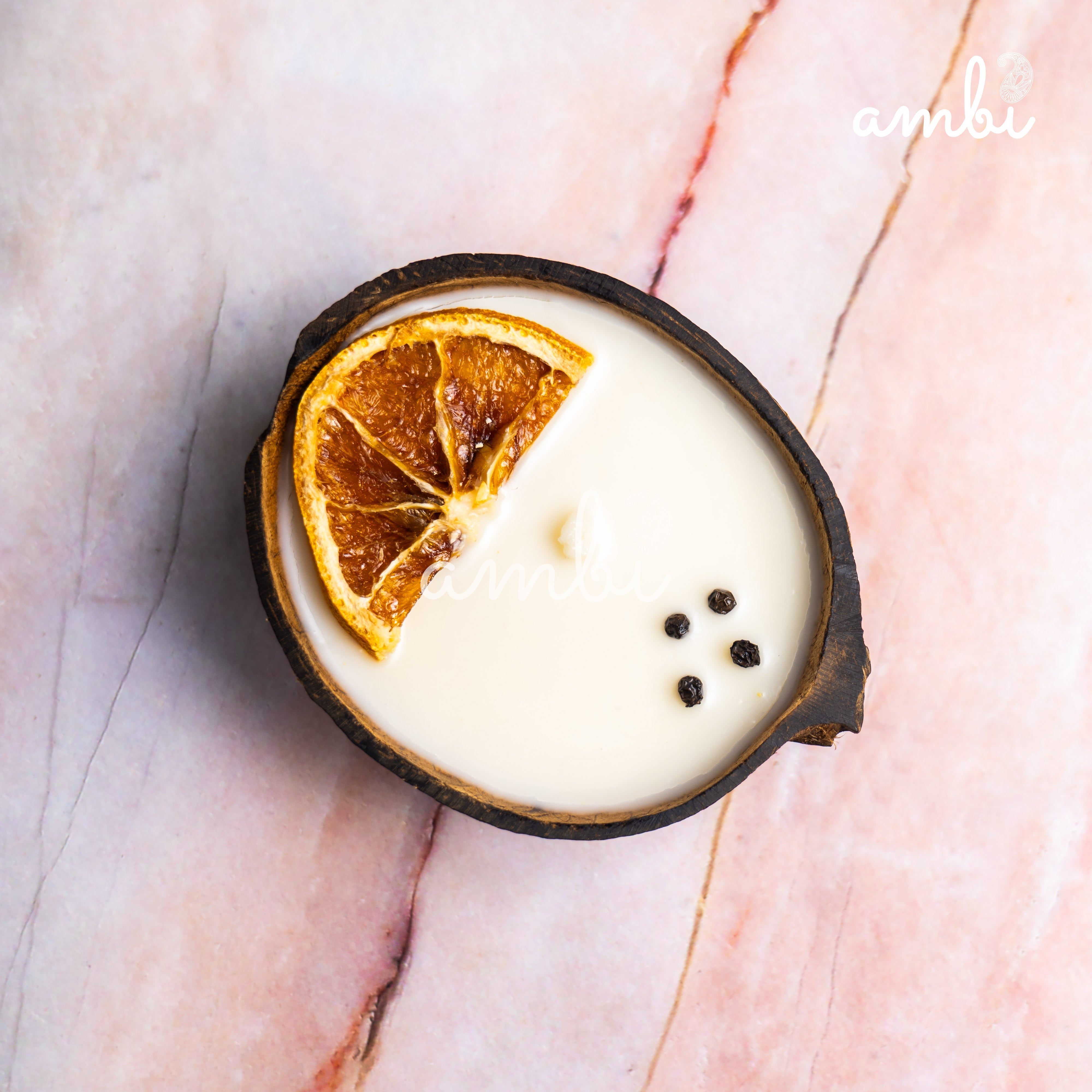 Coconut Shell Eco-Friendly Scented Candles Gift Set - Box of 3 Candles