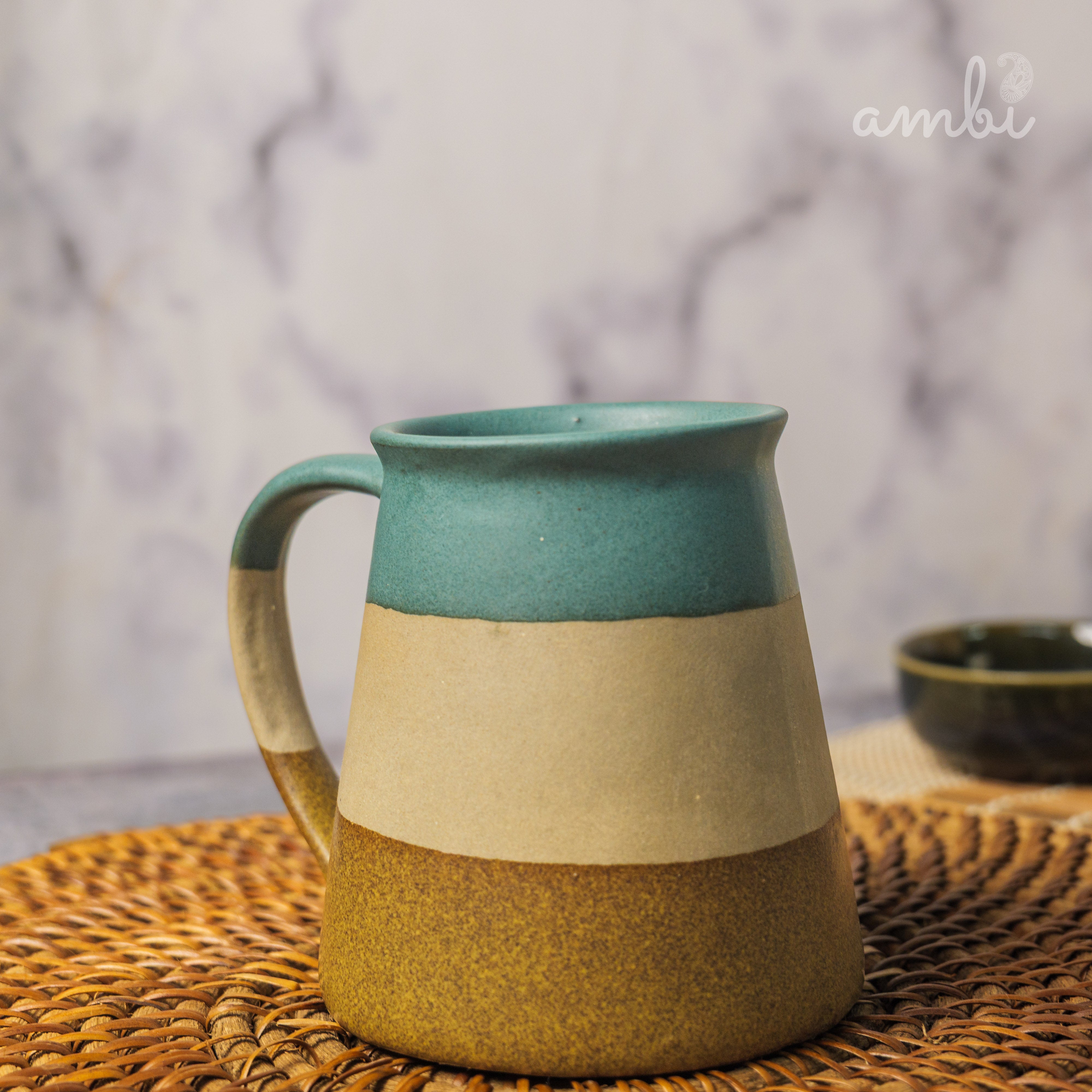 Ambi Stoneware Tri-Color Coffee Mug