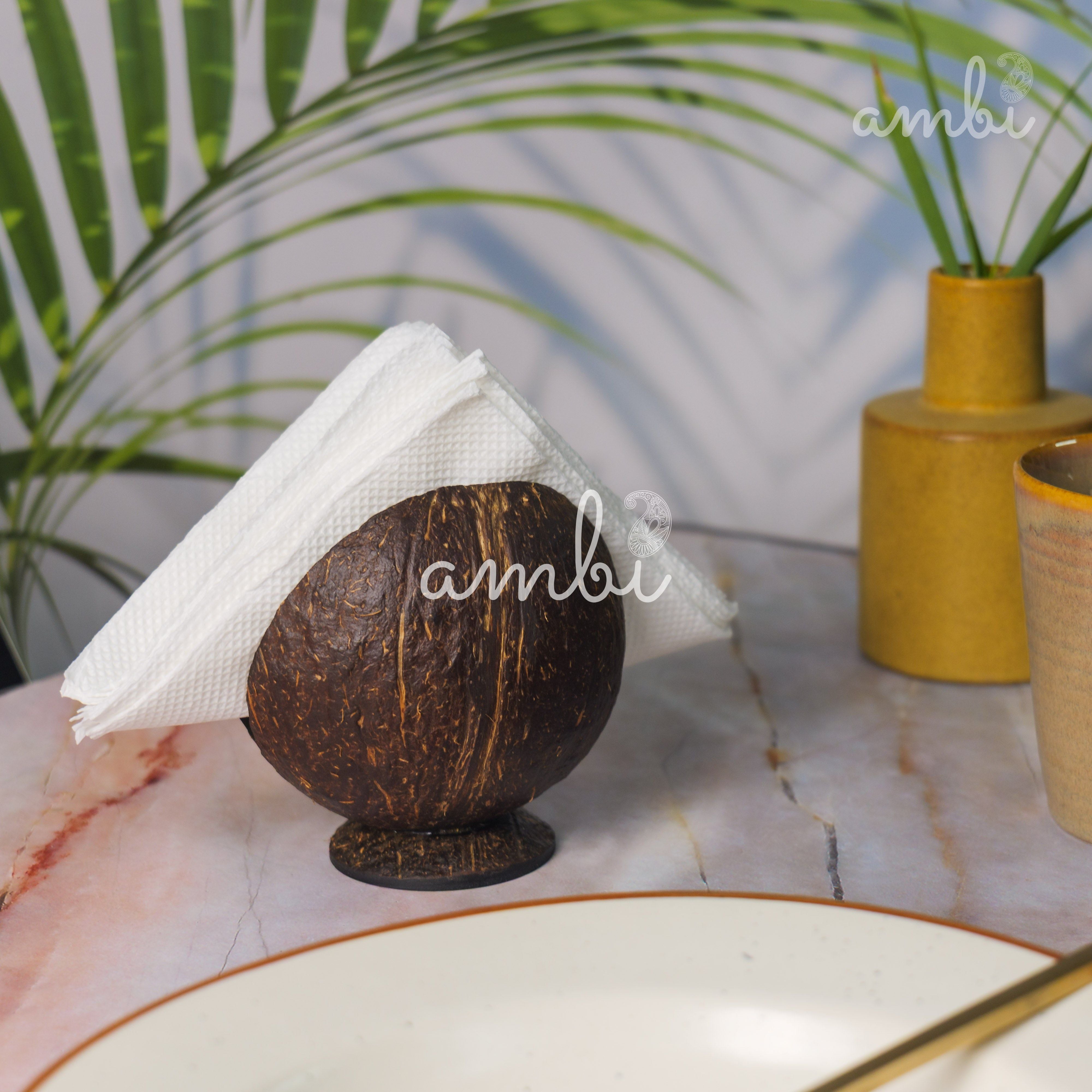 Coconut Shell Tissue Paper Holder