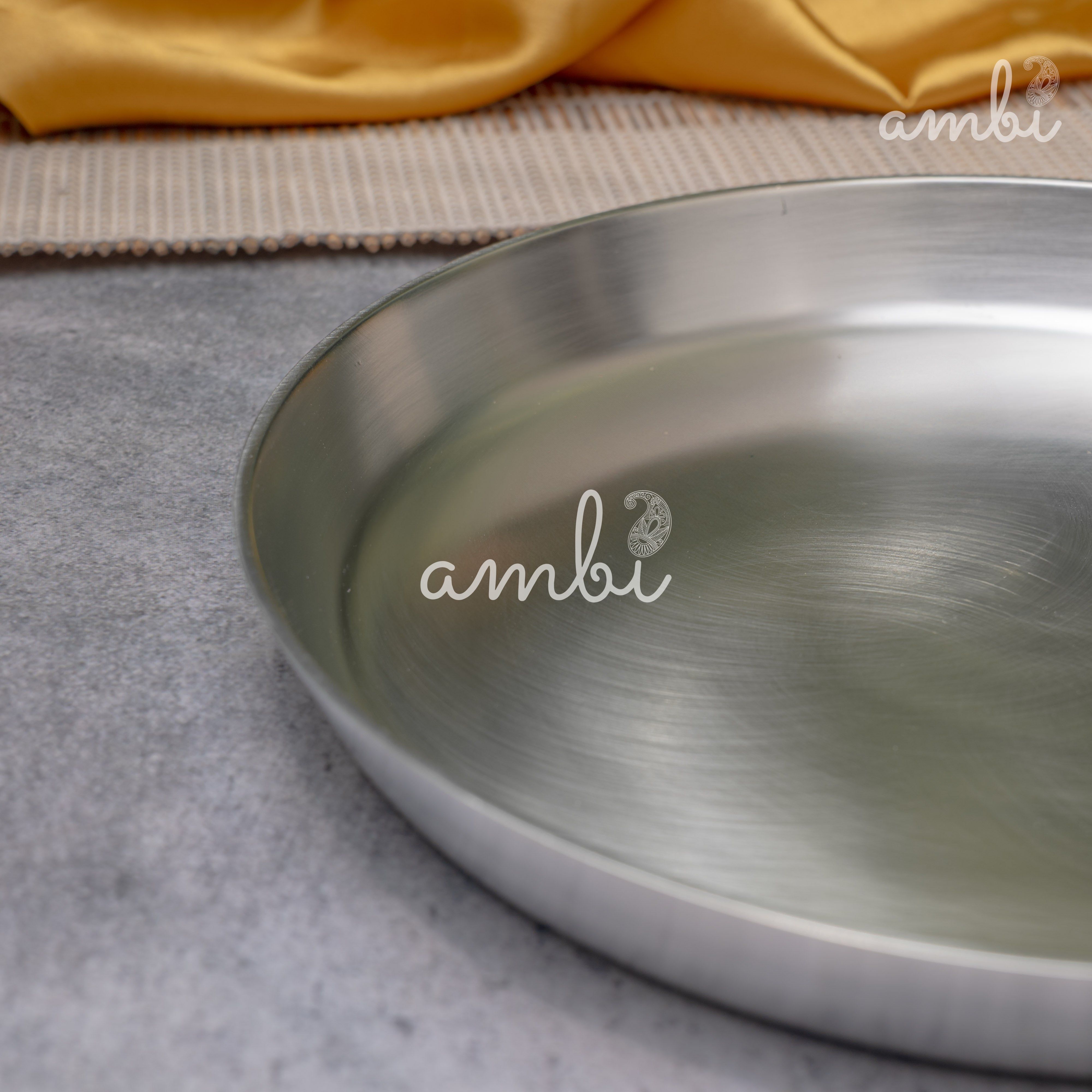 Elegant 9.5" Silver-Plated Plate with Pure Silver Finish - Heavy Make