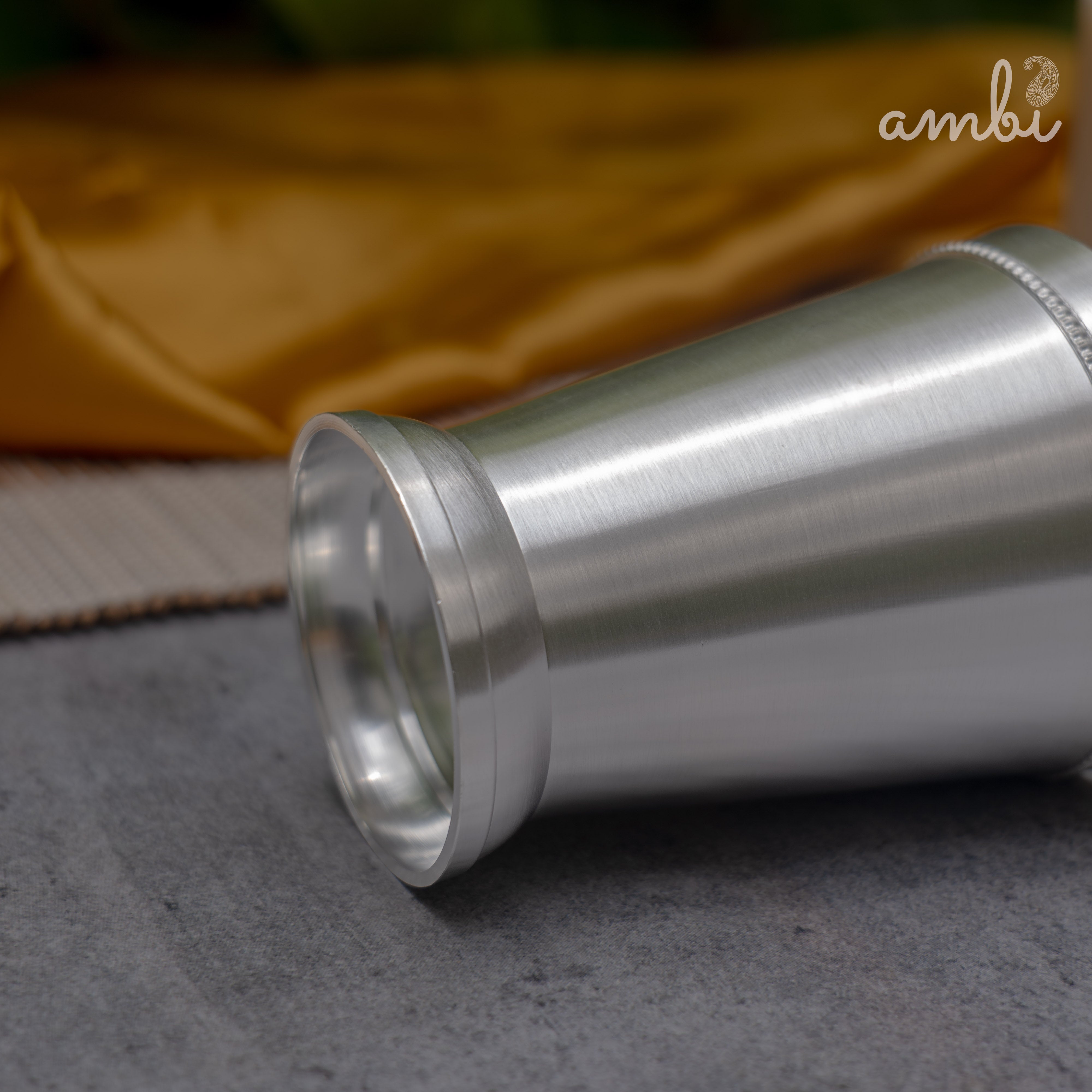 Ambi Silver-Plated Brass Glass – 4 Inch | 215g | 200ml