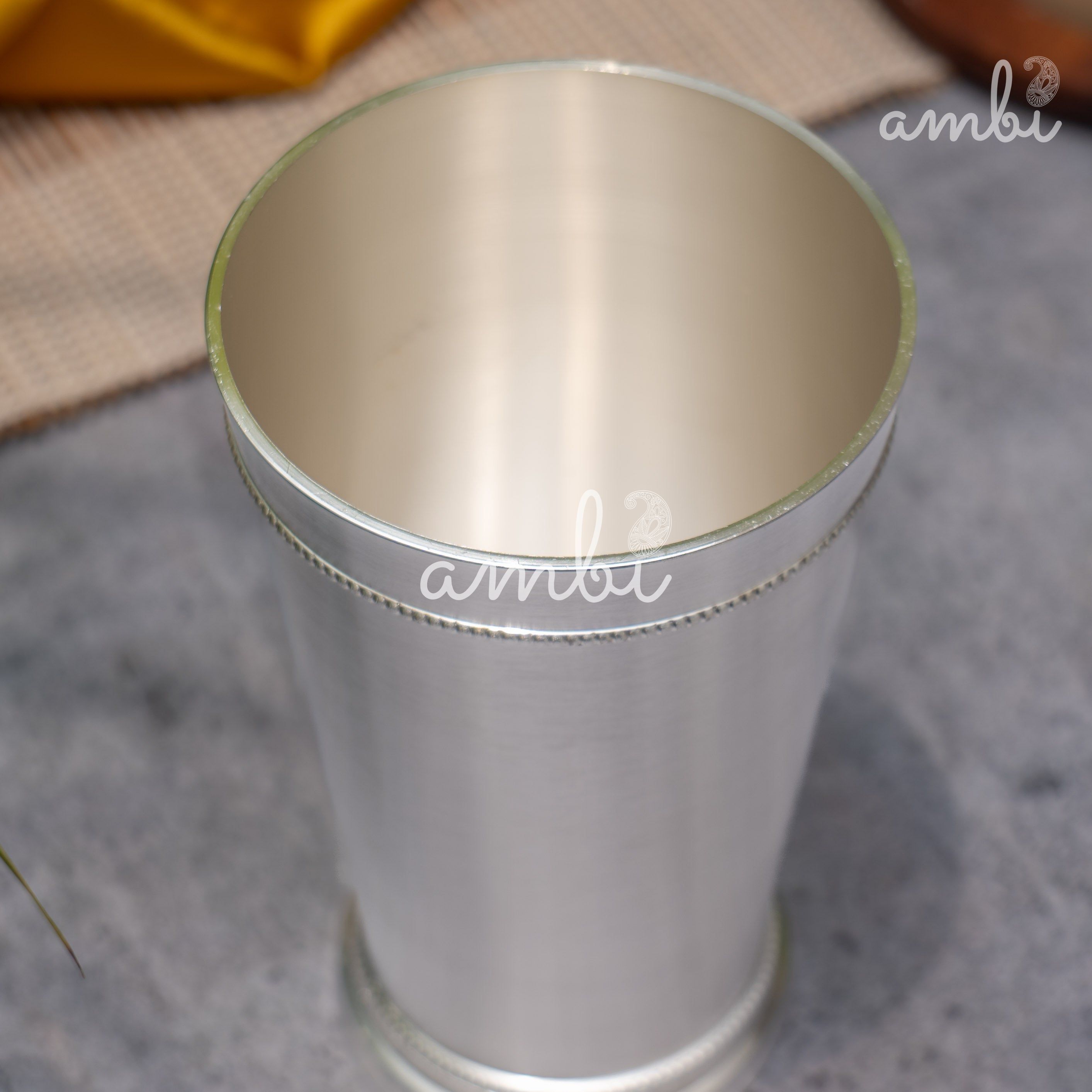 Heritage Luxury Glass – Pure Silver Finish with Modern Elegance - 6 Inches Tall