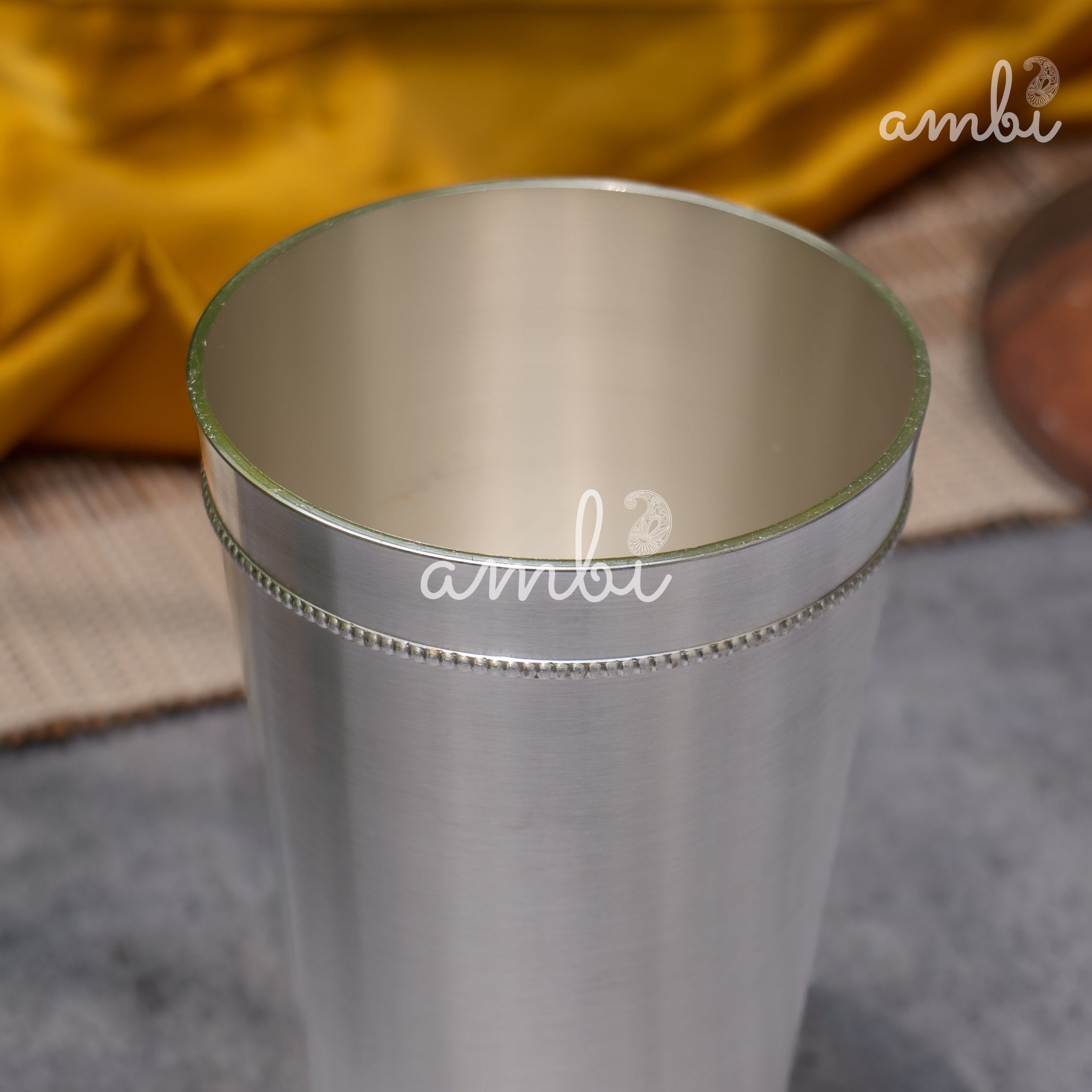 Heritage Luxury Glass – Pure Silver Finish with Modern Elegance - 6 Inches Tall