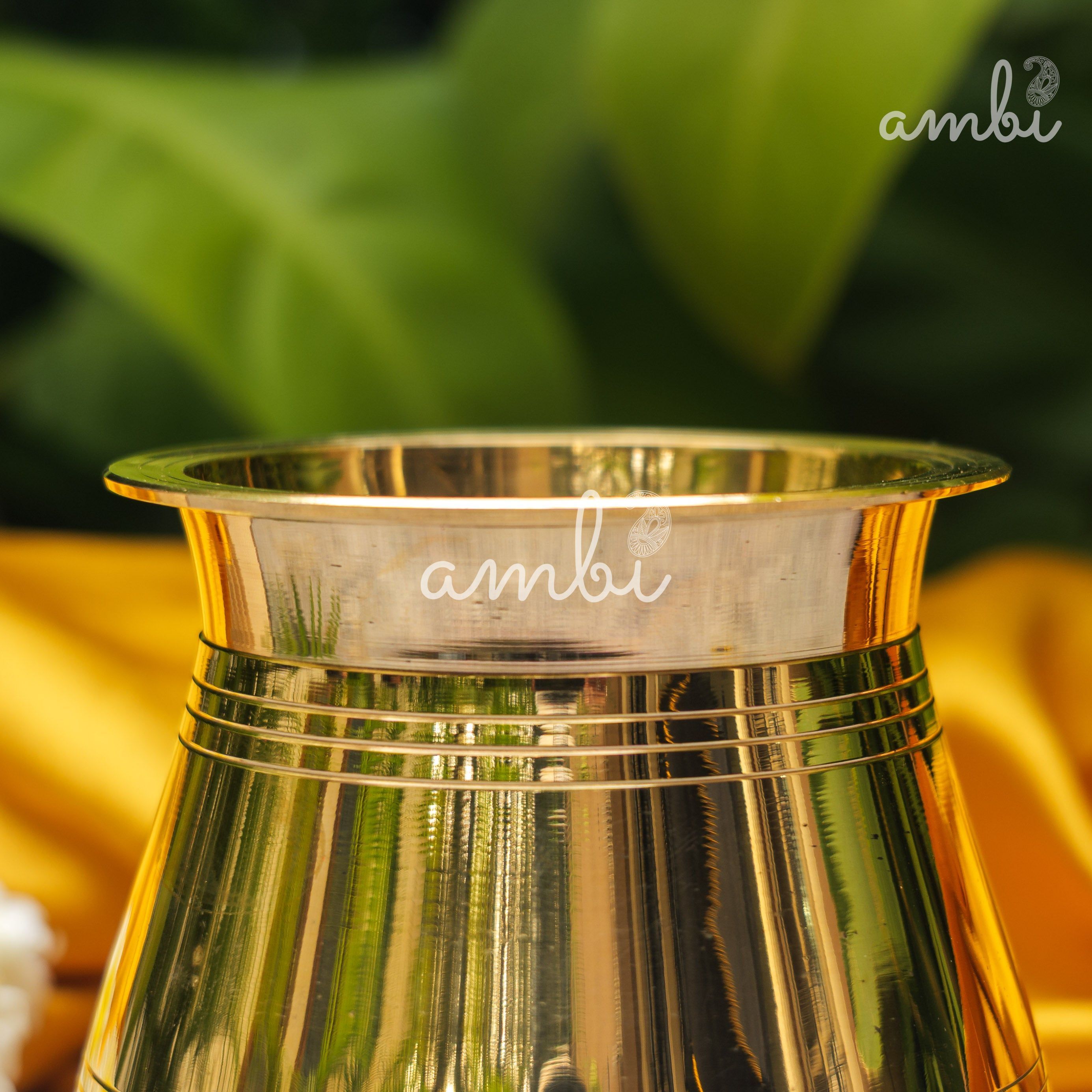 100% Pure Brass Traditional Satari Water Kalash / Lota / Matka - 500 ML